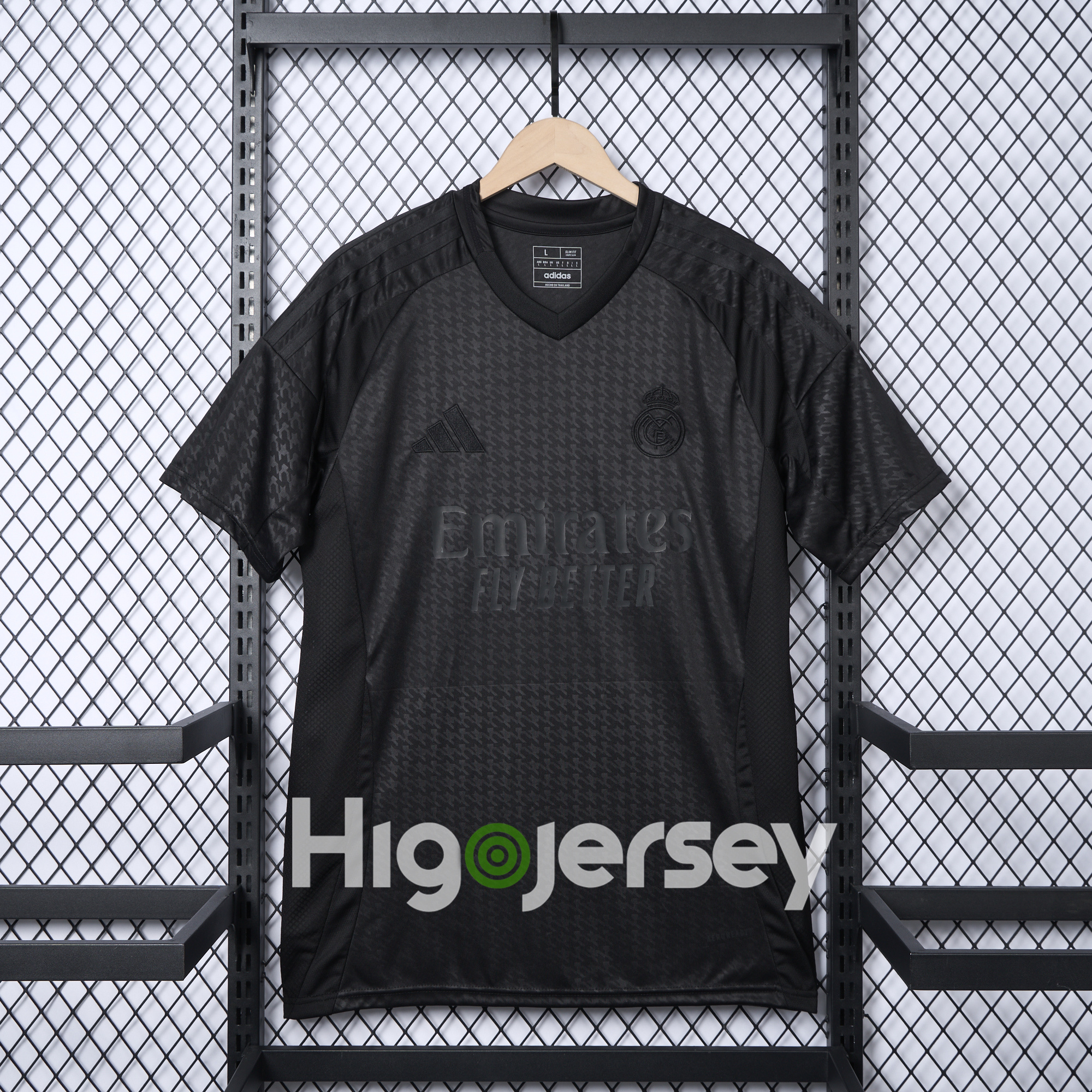 Higojerseys-Real Madrid 24-25 Pure Black Special Edition Jersey - Fans Version