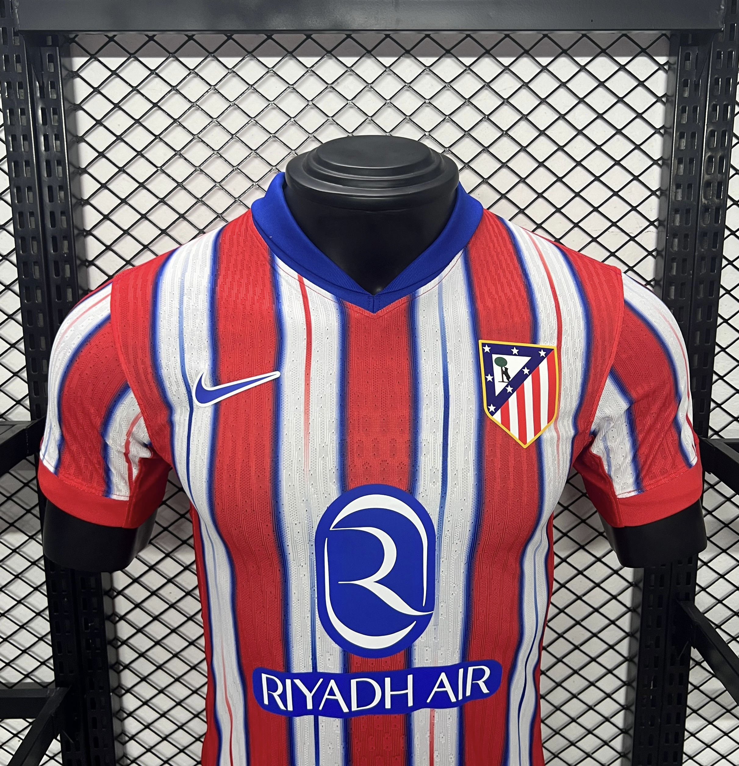ManixJersey.com | Atletico Madrid 24-25 Home Stadium Jersey - Player Version -Customize Name, Number and Patch | Worldwide Shipping