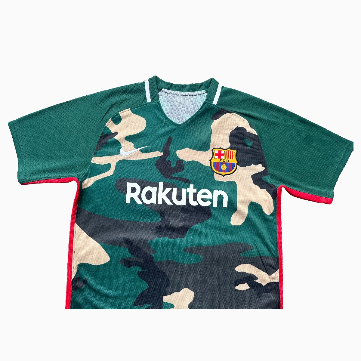 ManixJersey.com | Barcelona 24-25 Green Camouflage Style Training Jersey - Fans Version -Customize Name, Number and Patch | Worldwide Shipping