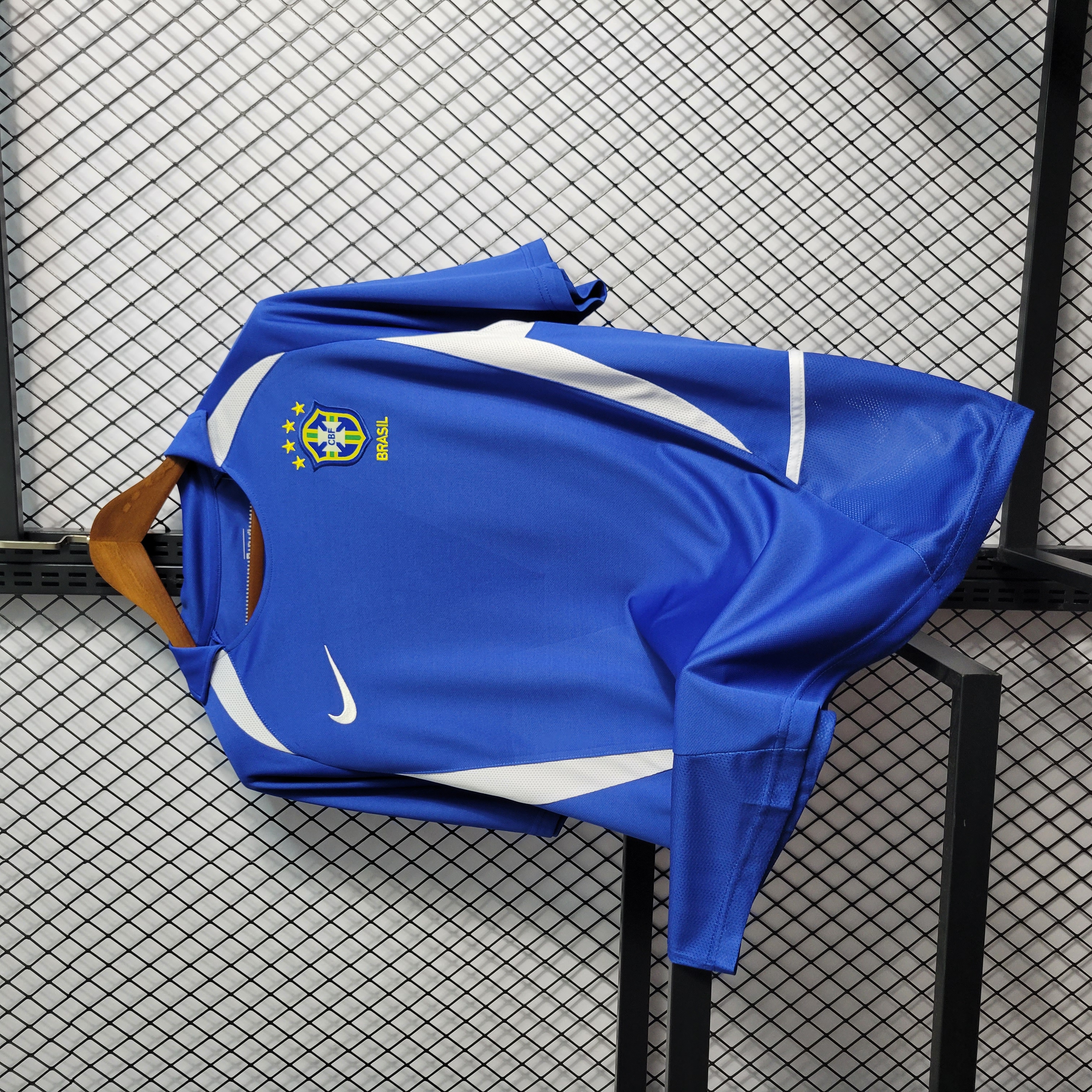 SIUjerseys-Retro Brazil 2002 Away Stadium Jersey