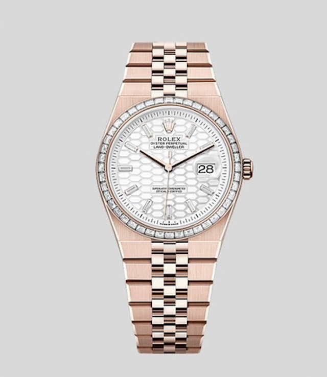 Rose gold+Diamond-set
