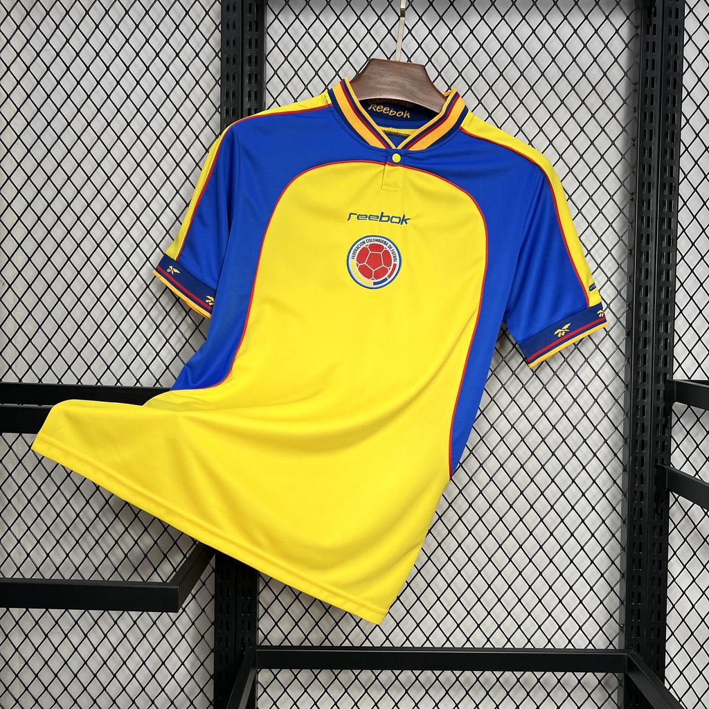 ManixJersey.com | Retro Colombia 2001 Home Jersey -Customize Name, Number and Patch | Worldwide Shipping