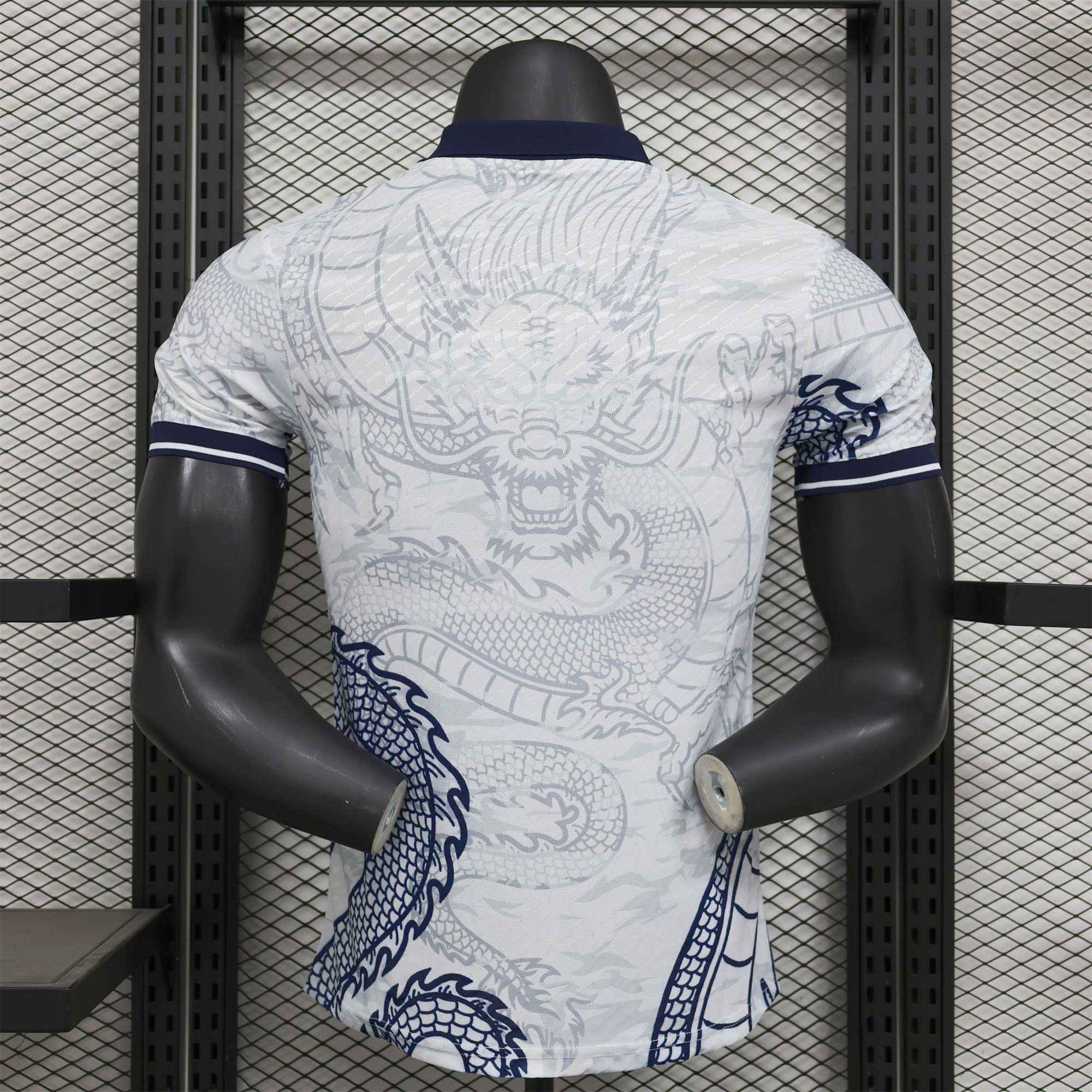 SIUjerseys-Real Madrid 24-25 Black Dragons Pattern White Special Edition Jersey - Player Version