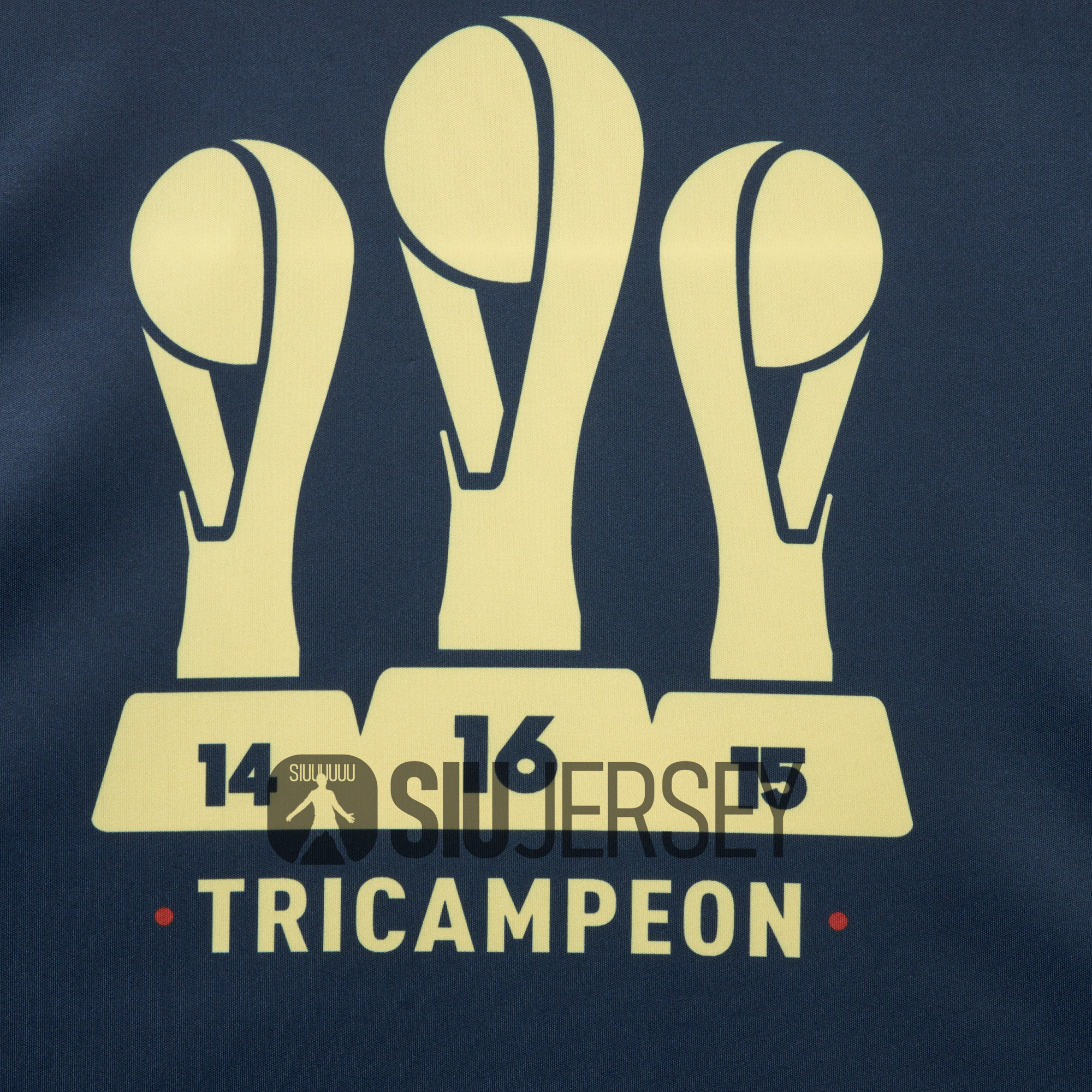 SIUjerseys-Club América 2024 Triple Championship Commemorative Edition Jersey - Deep Blue