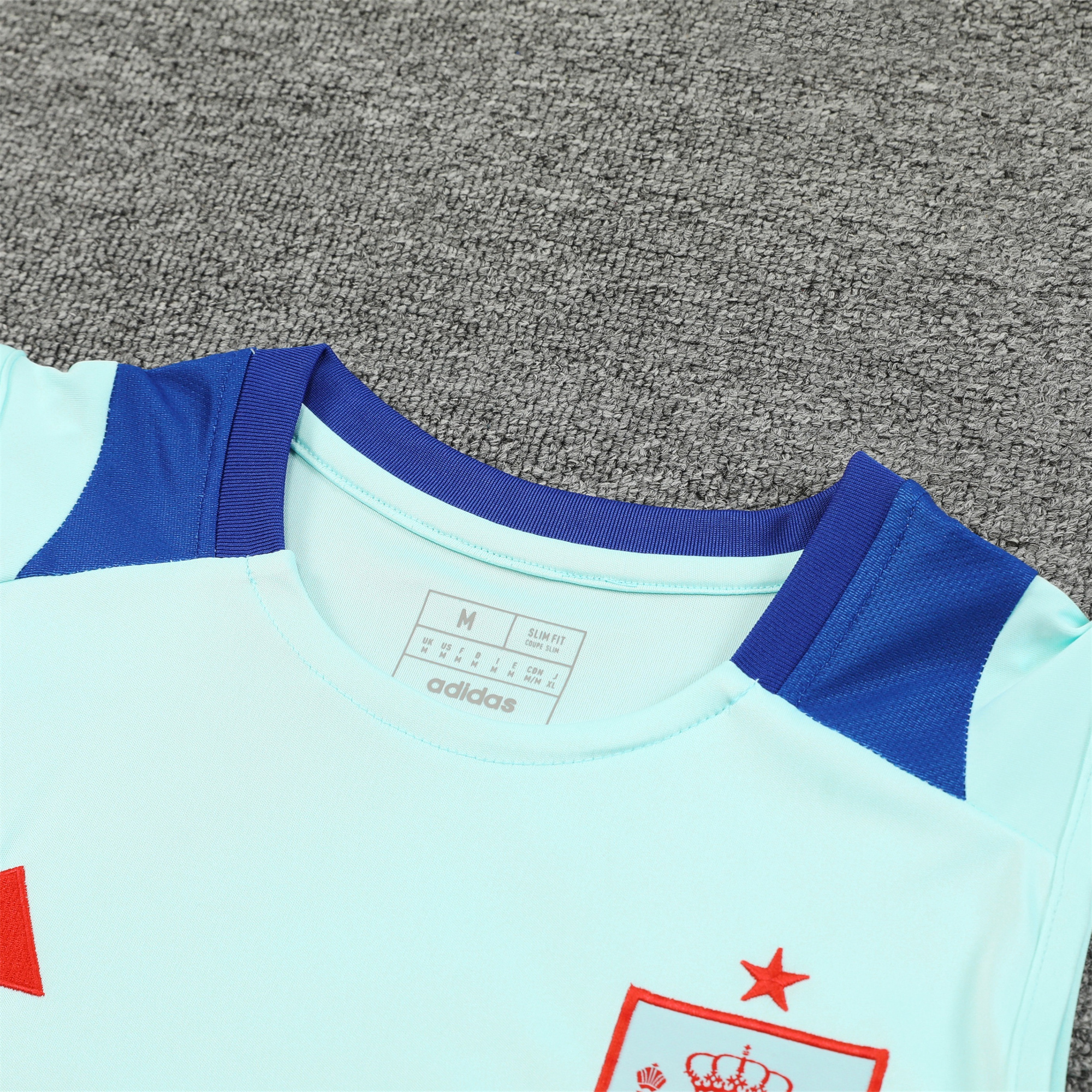 ManixJersey.com | Spain 24-25 Vest Training Set - Light Blue -Customize Name, Number and Patch | Worldwide Shipping
