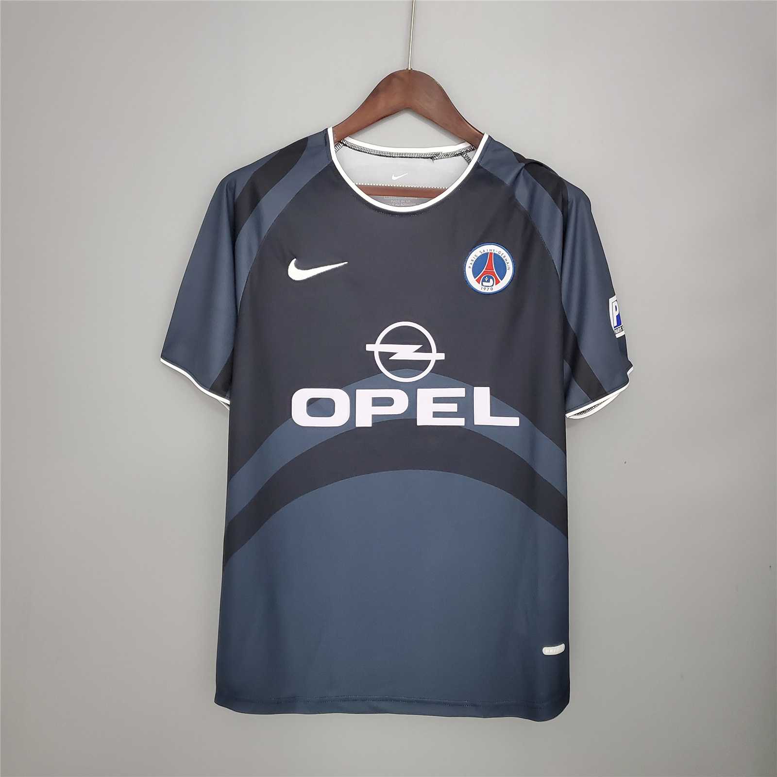 JerseysGala.com | Retro Paris Saint-Germain PSG 2001-02 Third Jersey -Customize Name, Number and Patch | Worldwide Shipping