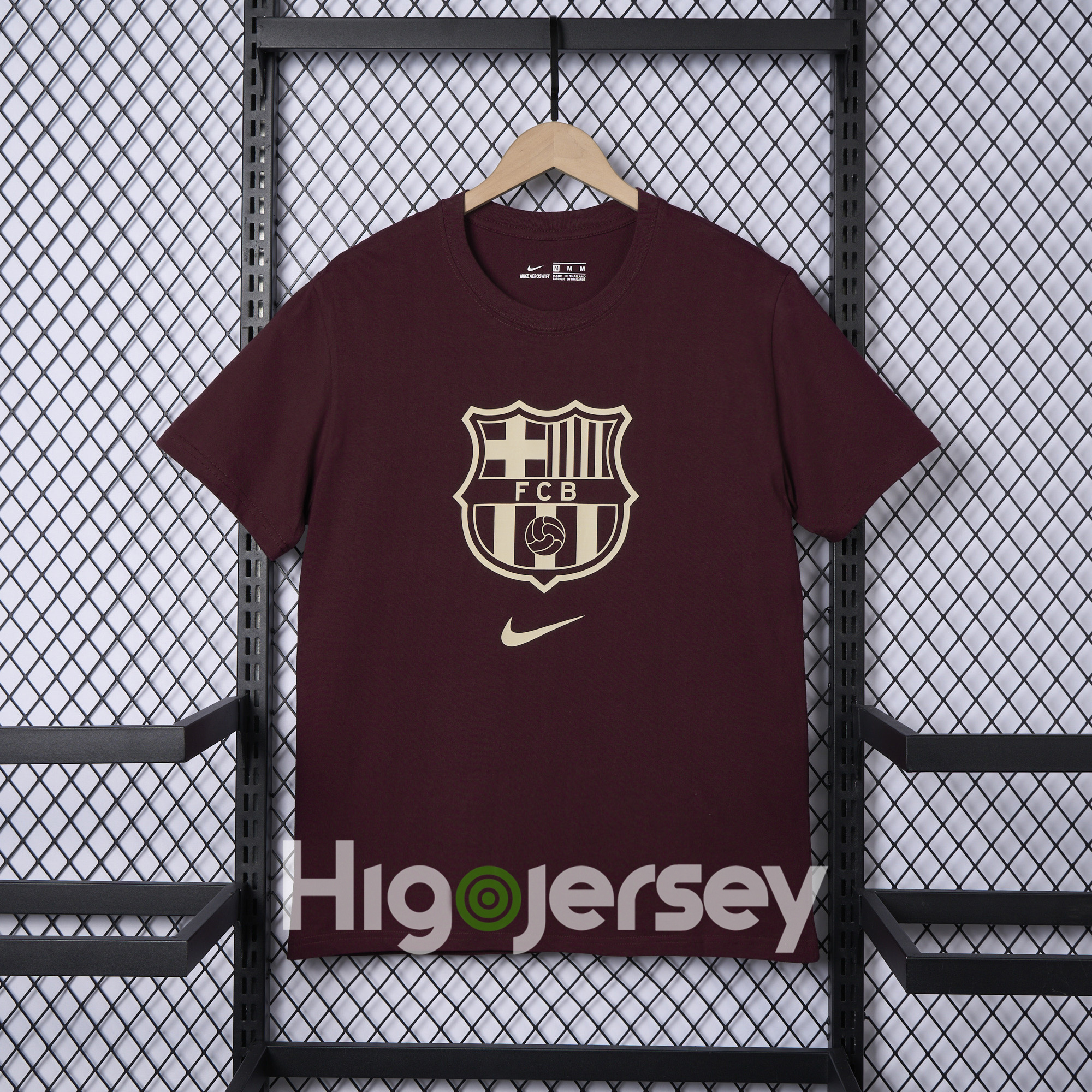 Higojerseys-Barcelona 24-25 Red Big LOGO T-Shirt