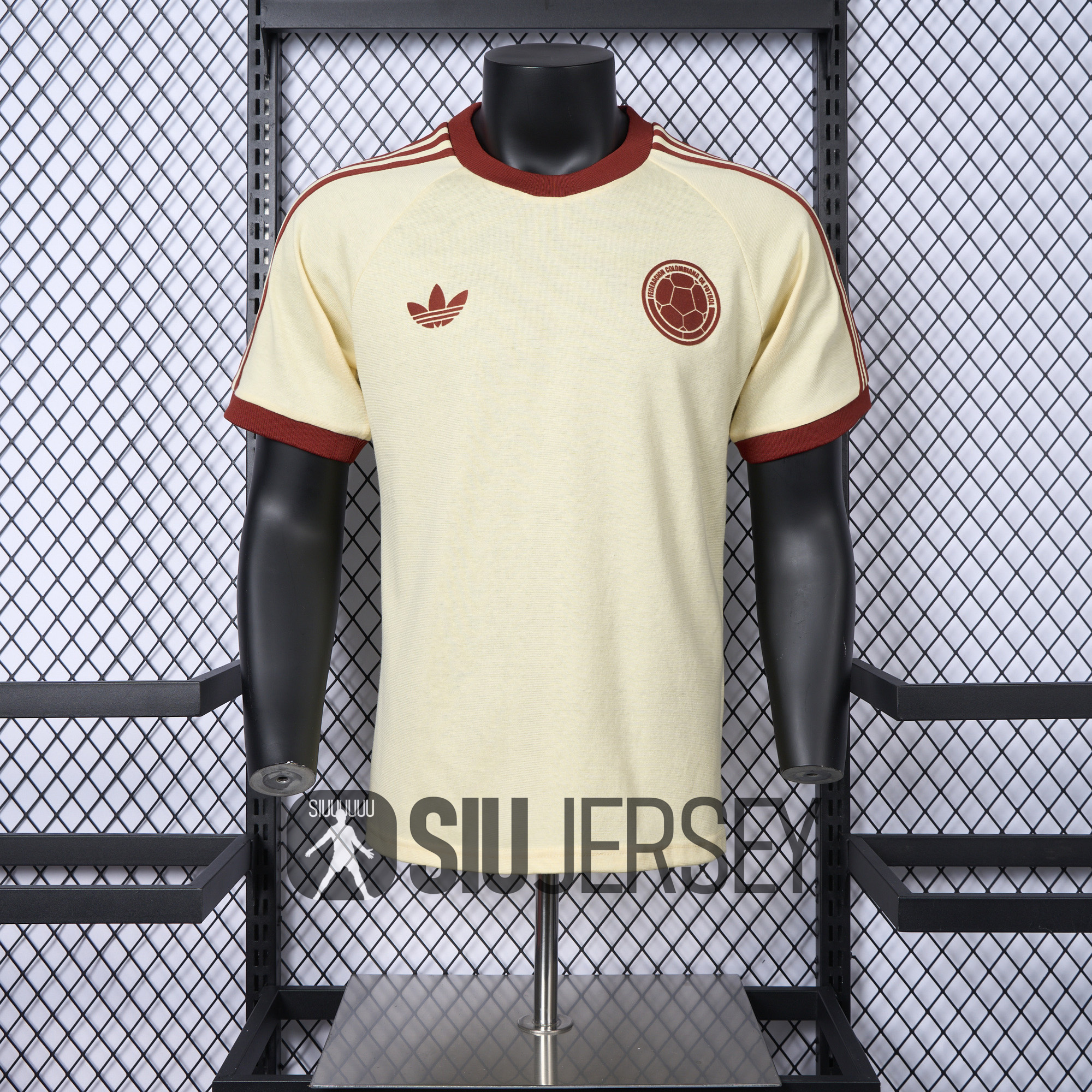 SIUjerseys-Colombia 2024 Classic Originals 3-Stripes Casual Shirt - Player Version
