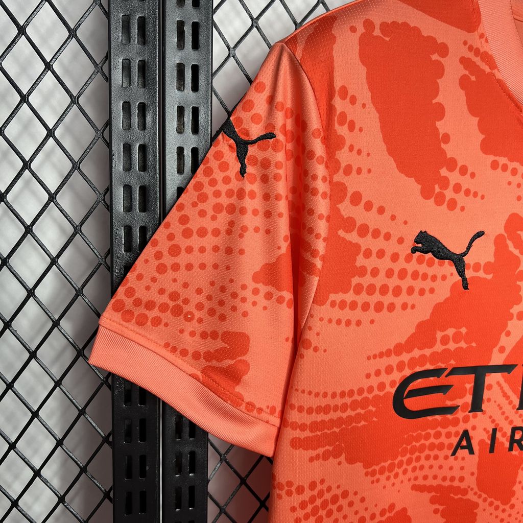 SIUjerseys-Manchester City 24-25 Orange Goalkeeper Jersey - Fans Version