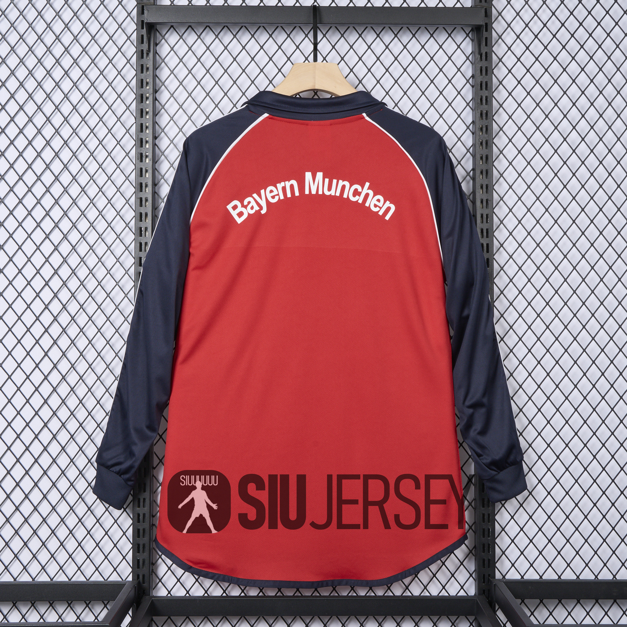 SIUjerseys-Retro Bayern Munich 2000-01 Home Long Sleeve Jersey