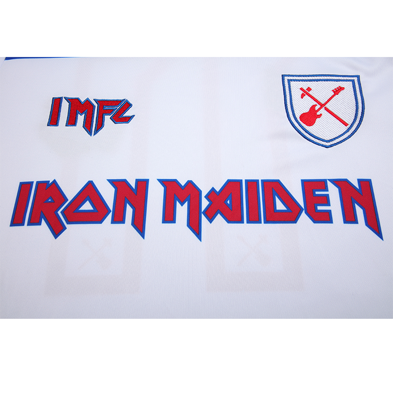 ManixJersey.com | Iron Maiden x West Ham White Special Edition Jersey - with 11 print -Customize Name, Number and Patch | Worldwide Shipping