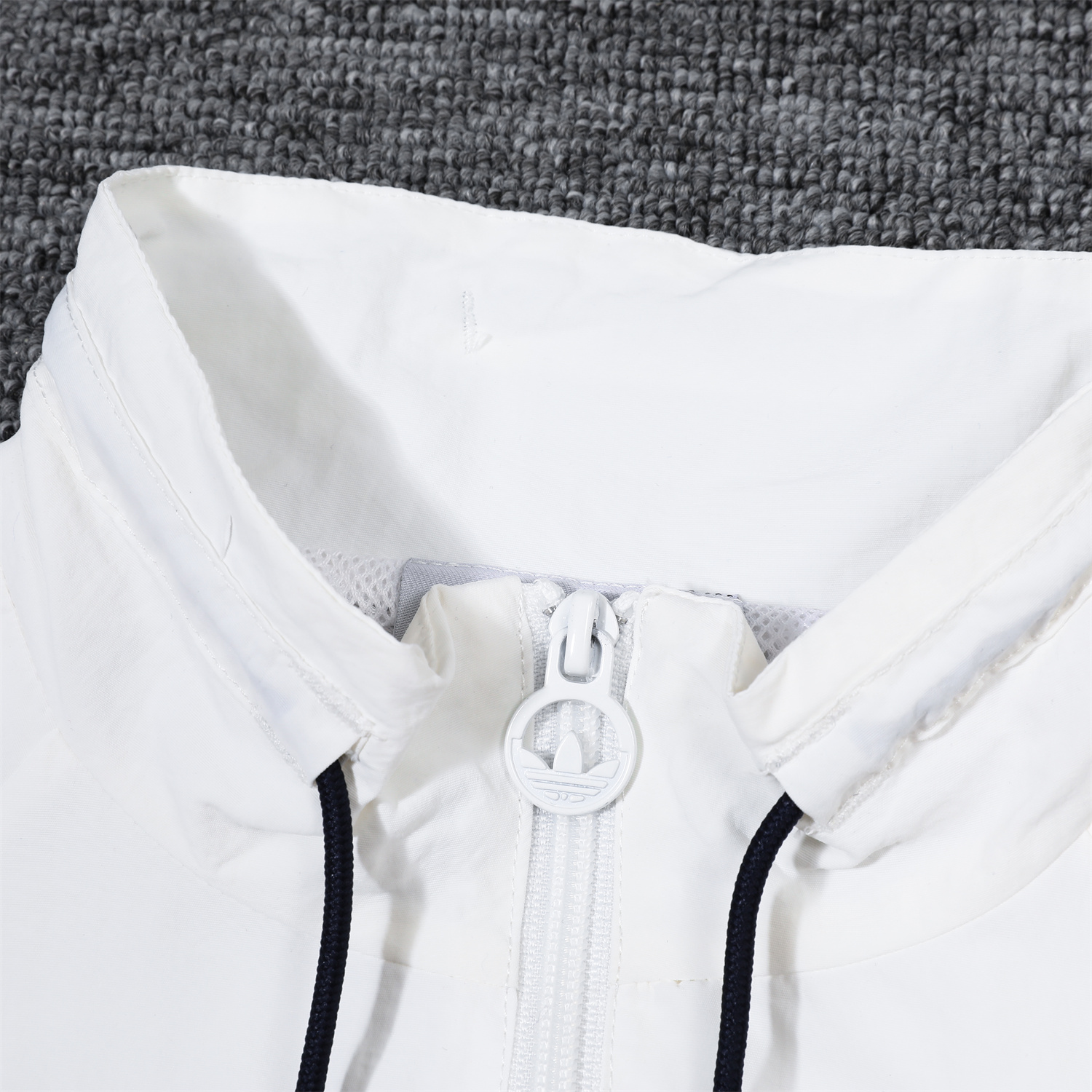 SIUjerseys-Real Madrid 24-25 Retro Style Player Windbreaker Jacket Suit - White & Orange