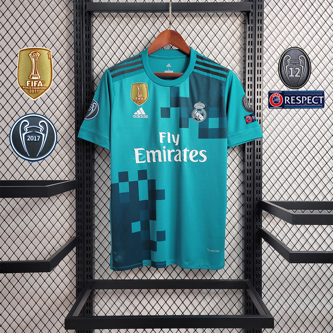 ManixJersey.com | Retro Real Madrid 17-18 Third Jersey -Customize Name, Number and Patch | Worldwide Shipping