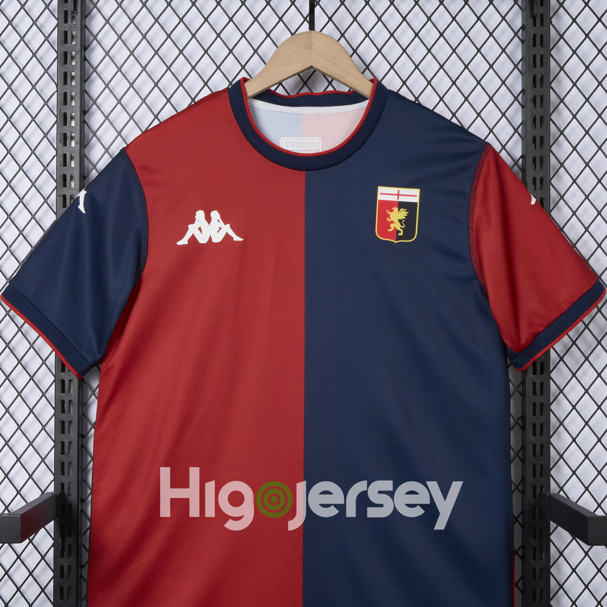 Higojerseys-Genoa 24-25 Home Unsponsored Jersey - Fans Version