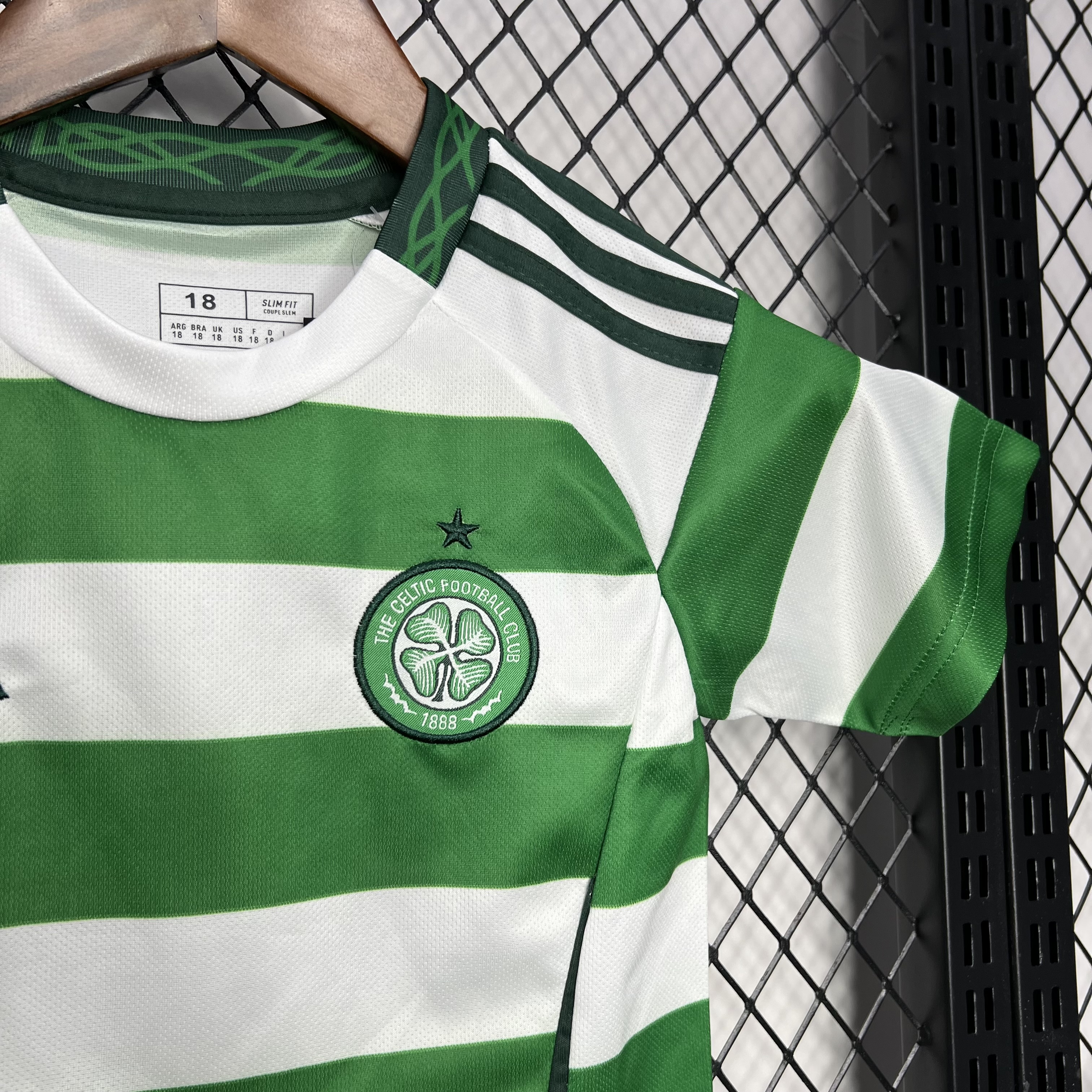 SIUjerseys-Celtic 24-25 Home Stadium Kids Kit - No Sponsor Version