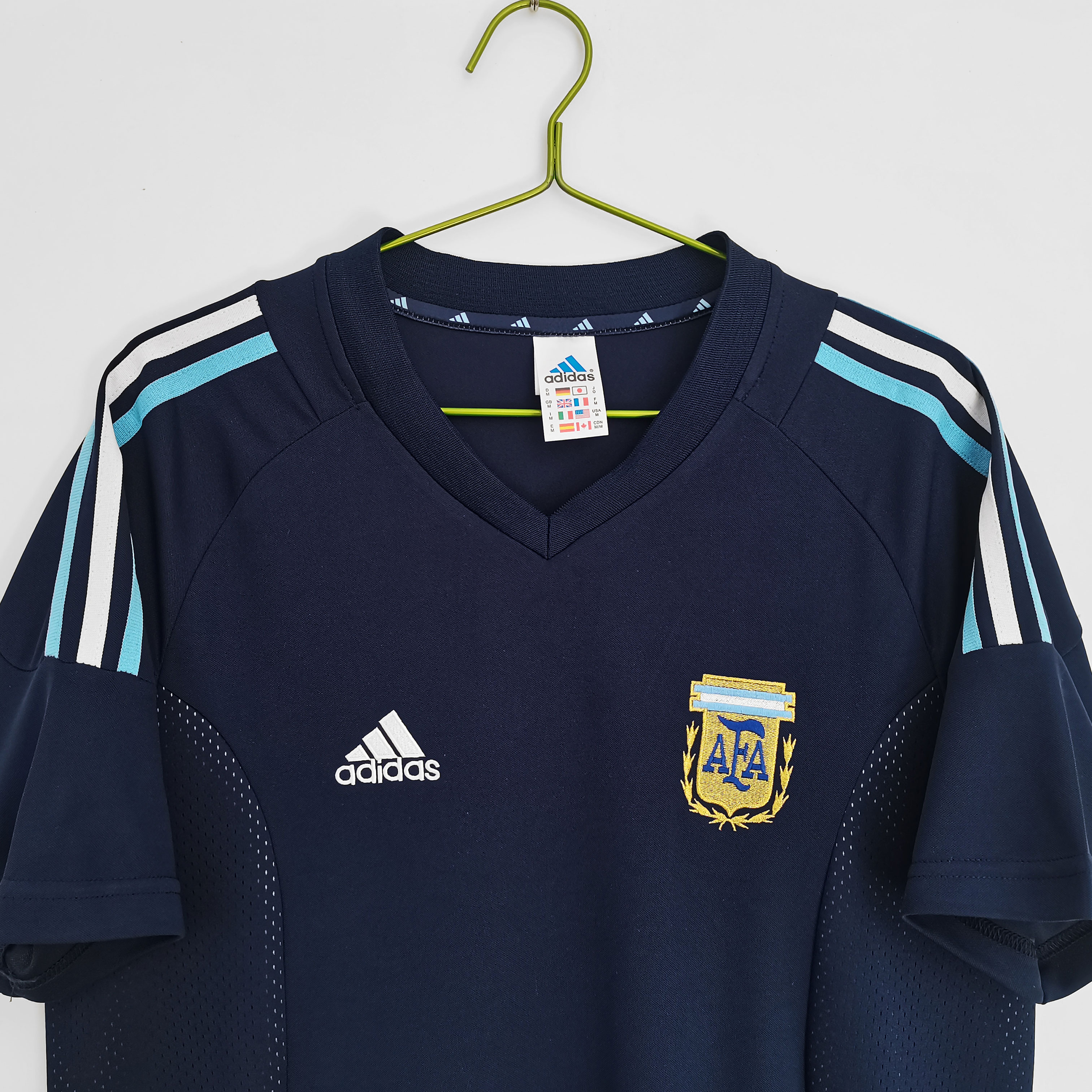 ManixJersey.com | Retro Argentina 2002 Away Stadium Jersey -Customize Name, Number and Patch | Worldwide Shipping
