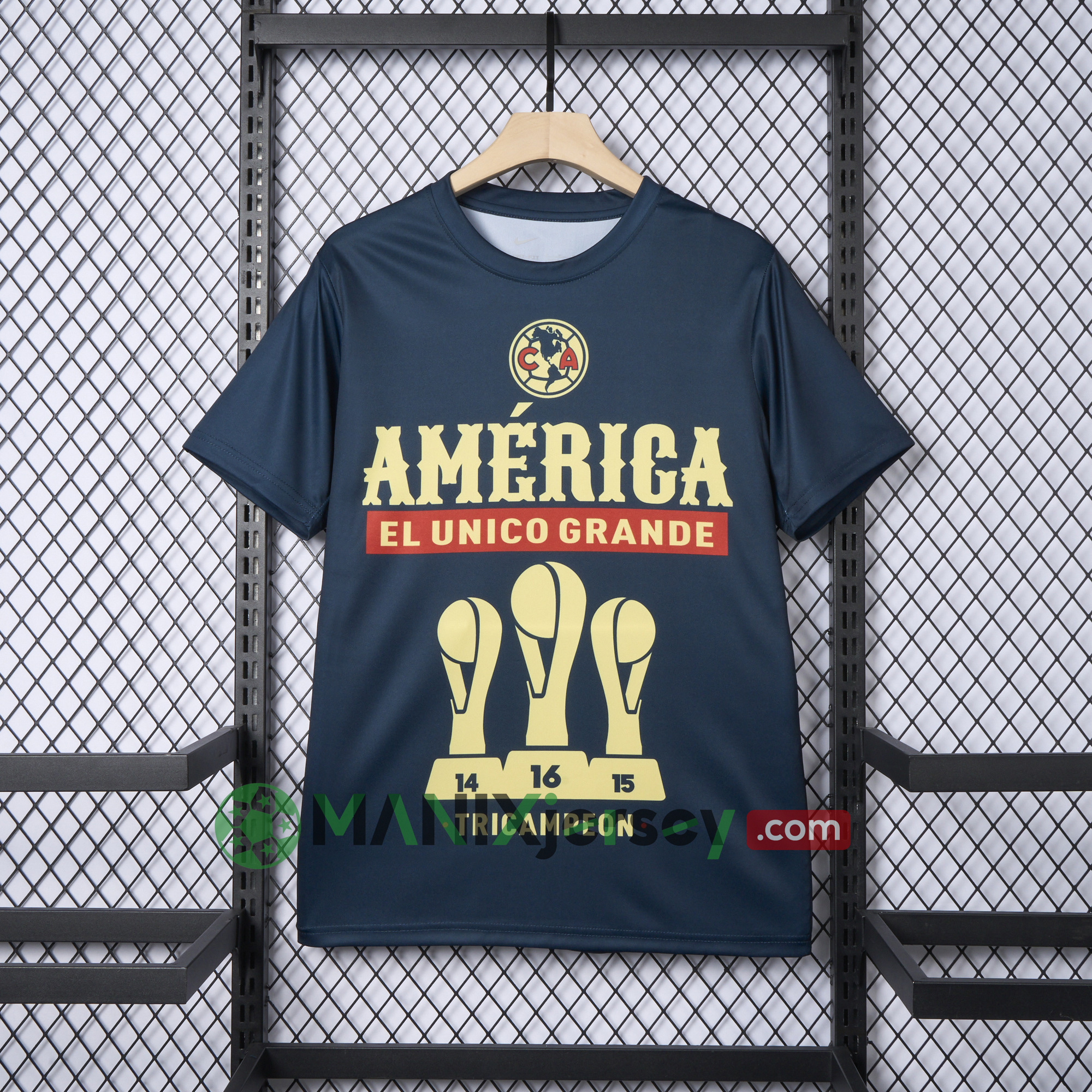 ManixJersey.com | Club América 2024 Triple Championship Commemorative Edition Jersey - Deep Blue -Customize Name, Number and Patch | Worldwide Shipping