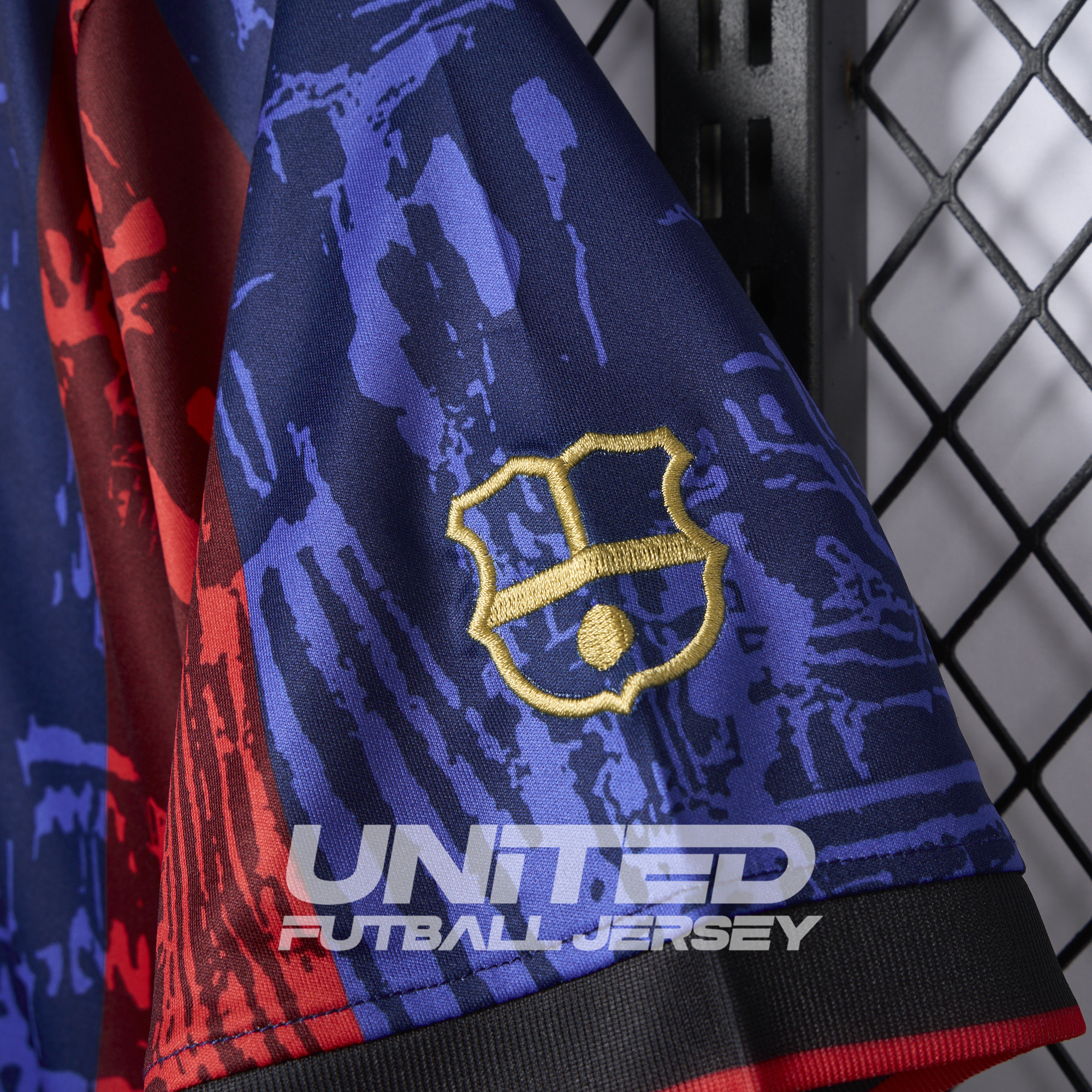 unitedfutballjersey-Barcelona 2024-25 COMMA Messi Jersey - Fans Version