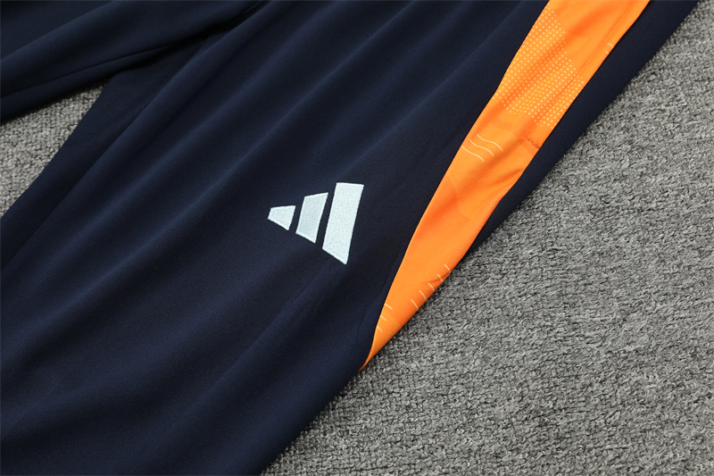 JerseysGala.com | Real Madrid 24-25 Long Sleeve Training Set - White -Customize Name, Number and Patch | Worldwide Shipping