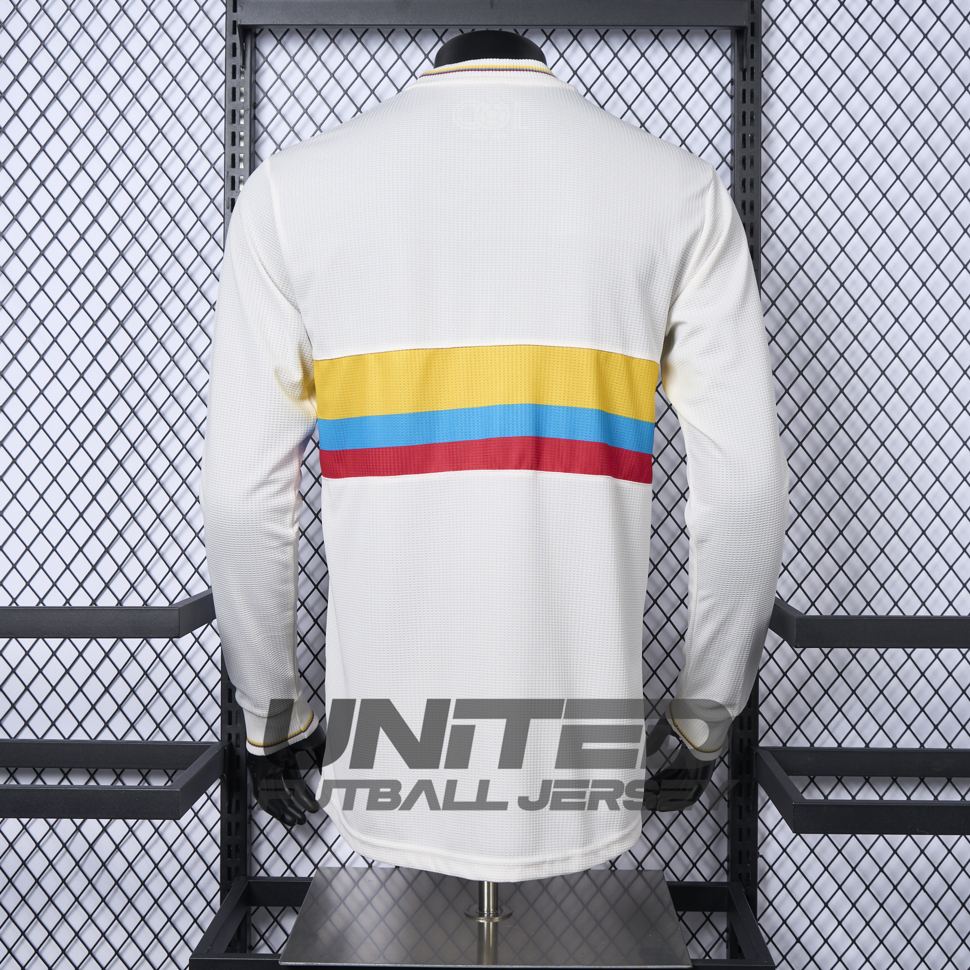unitedfutballjersey-Colombia 2024 100th Anniversary Long Sleeve Jersey - Player Version