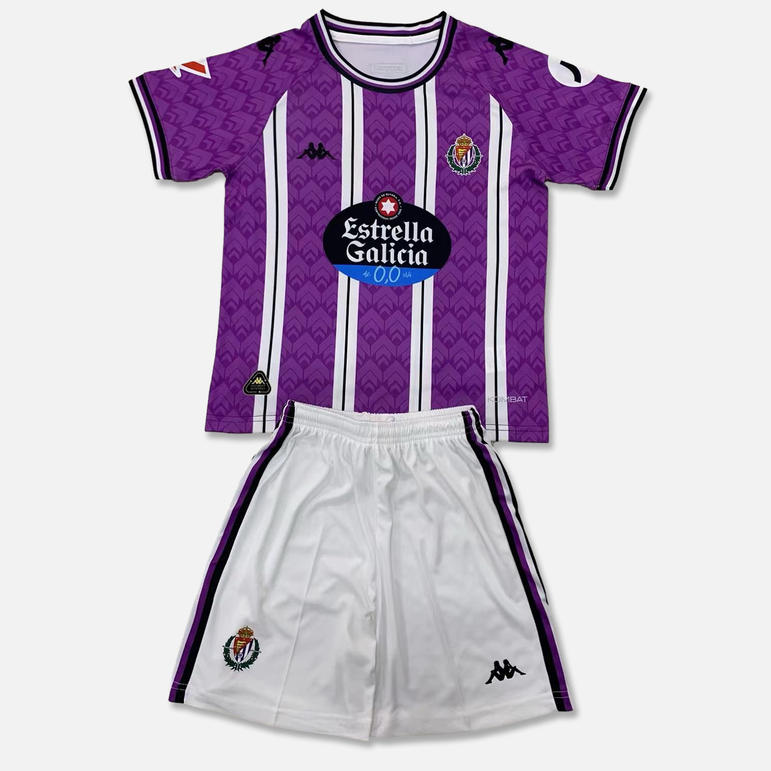 ManixJersey.com | Real Valladolid 24-25 Home Kids Kit -Customize Name, Number and Patch | Worldwide Shipping