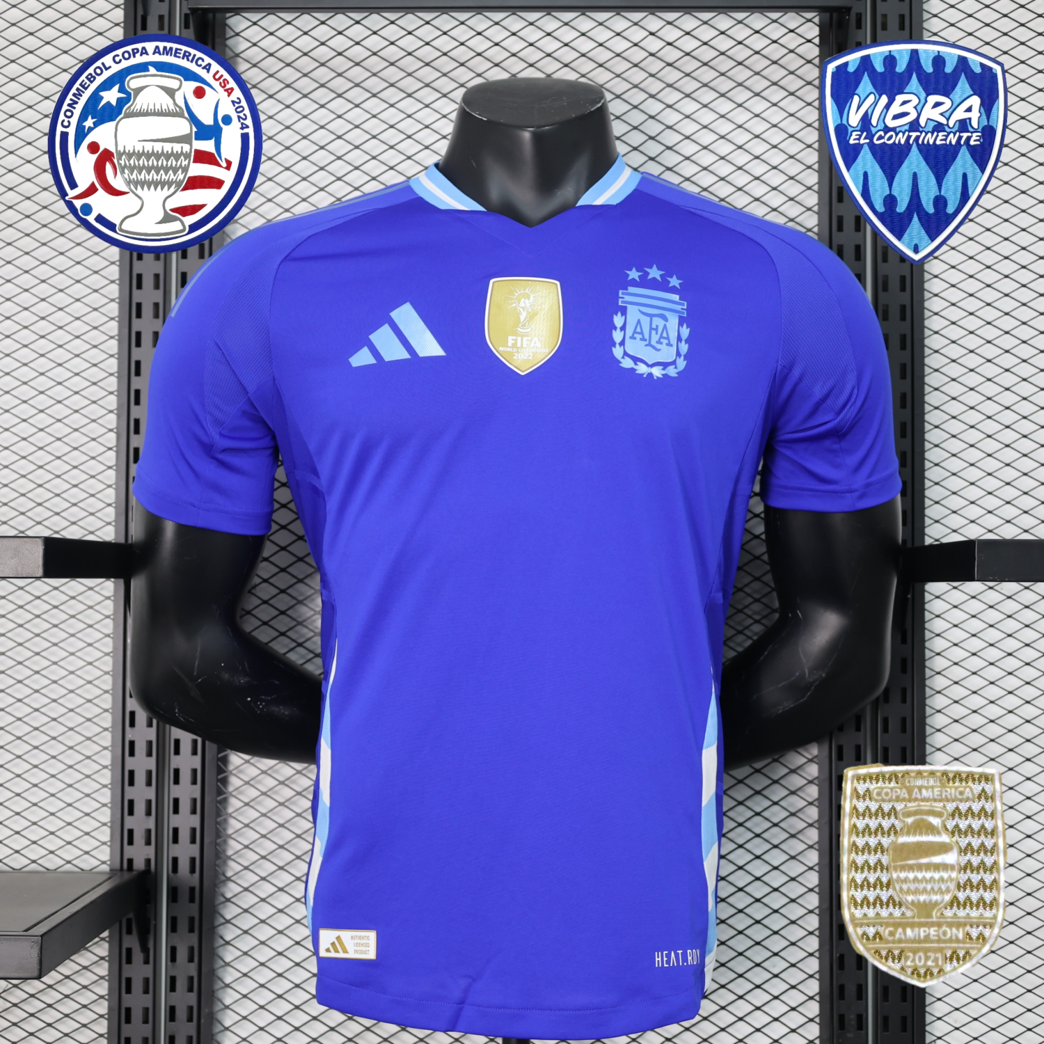 ManixJersey.com | Argentina 2024 Away Stadium Jersey - Player Version -Customize Name, Number and Patch | Worldwide Shipping