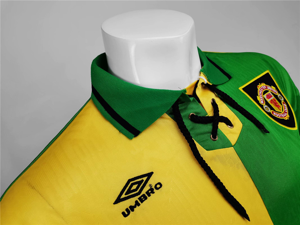 ManixJersey.com | Retro Manchester United 92-94 Third Away Long Sleeve Jersey -Customize Name, Number and Patch | Worldwide Shipping