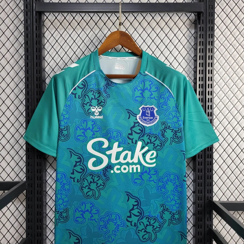 foot-Everton 24-25 Shamrock Pre-match Jersey - Fans Version