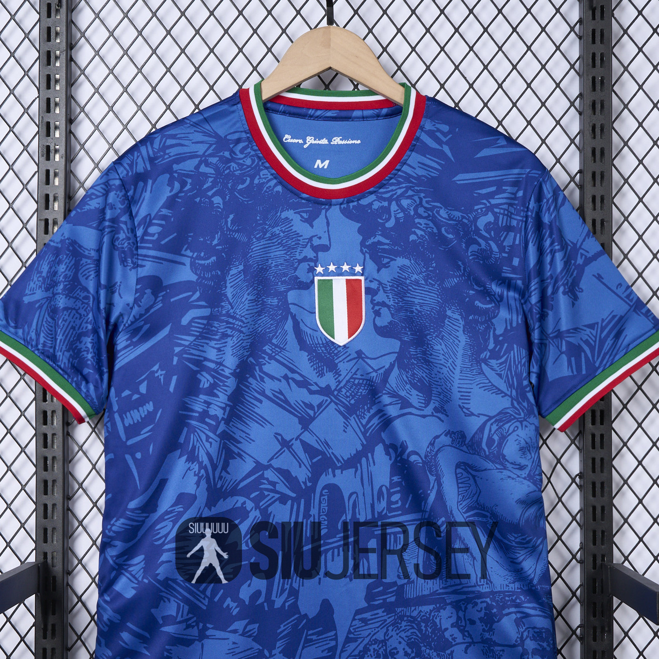 SIUjerseys-Italy 2024 Blue Special Edition Jersey - Fans Version