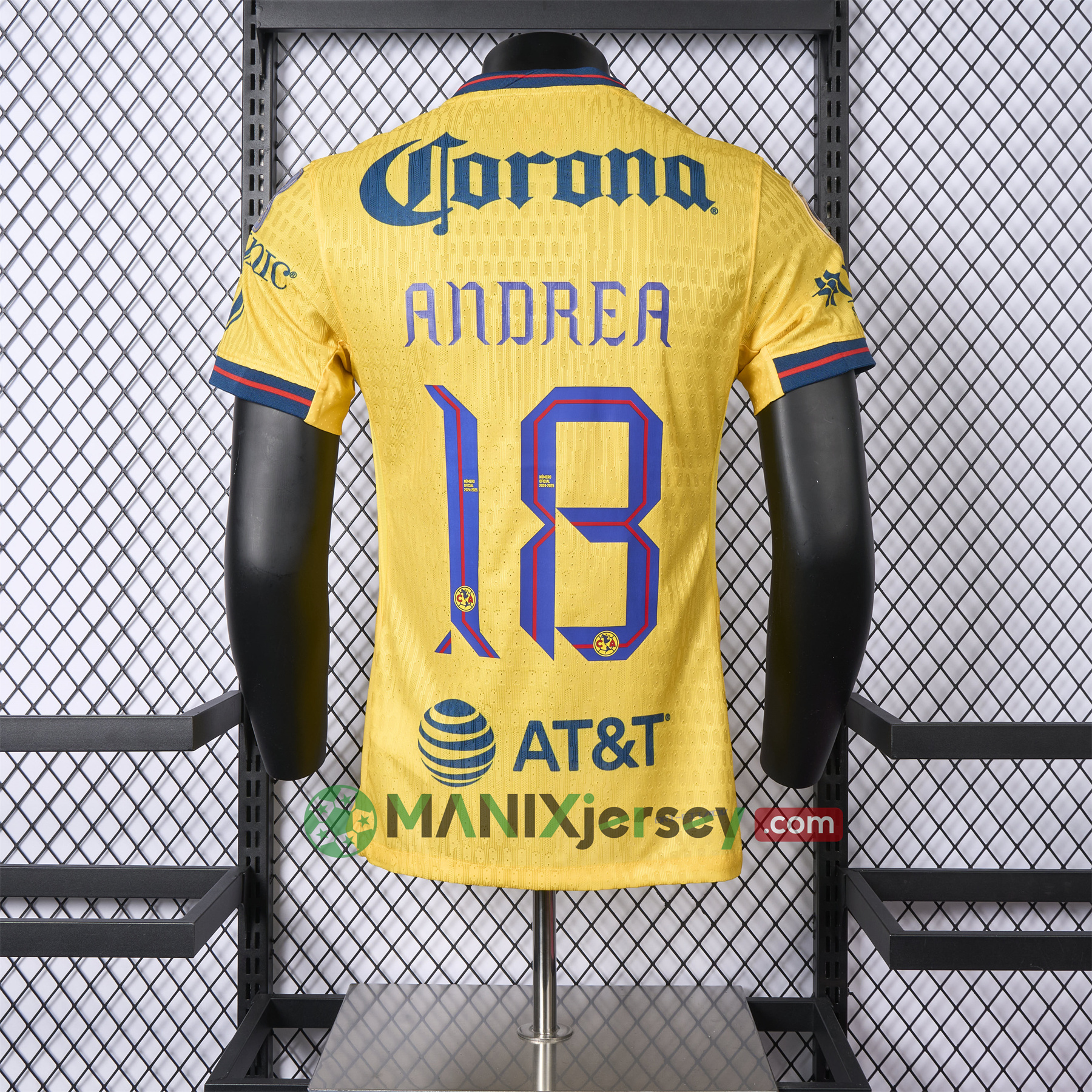 ManixJersey.com | Club América 24-25 Home Jersey - Player Version -Customize Name, Number and Patch | Worldwide Shipping