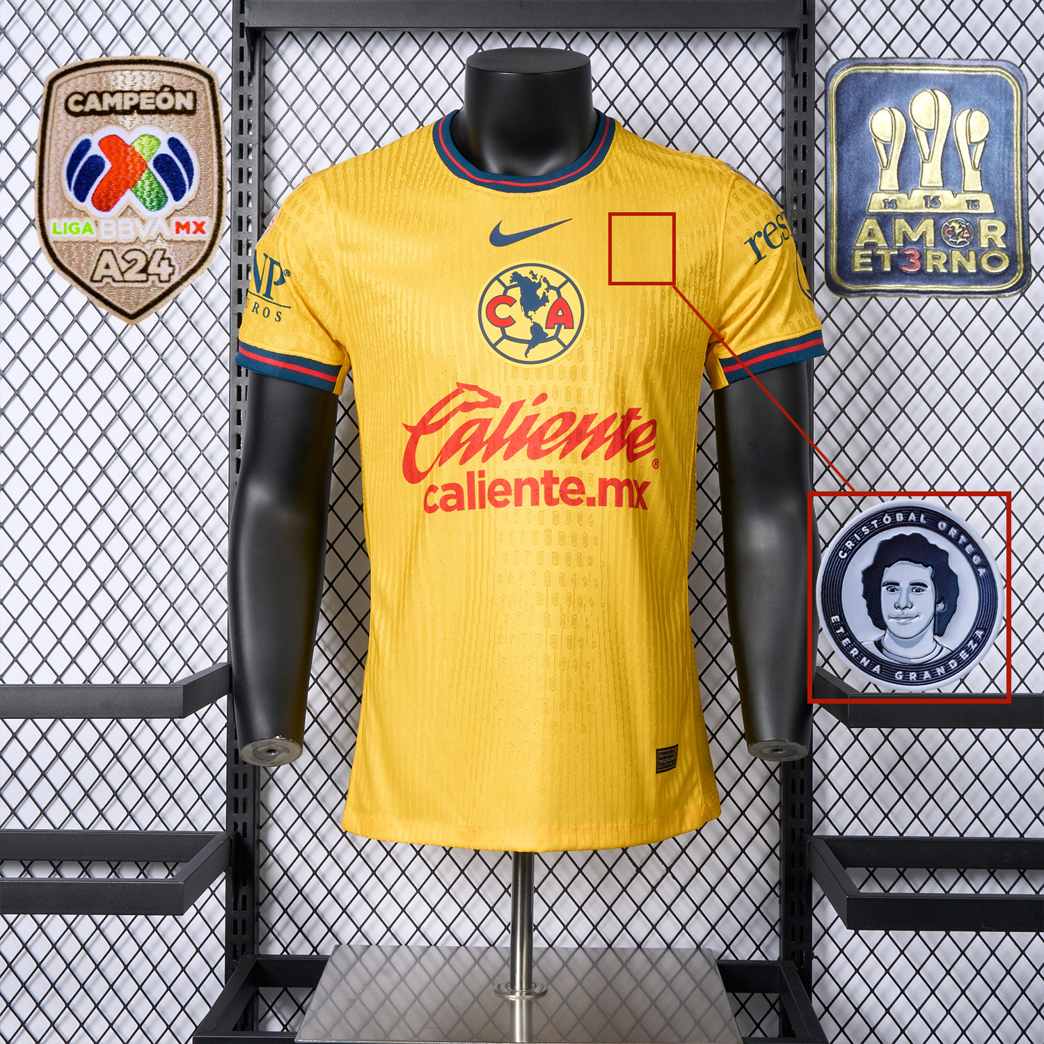 ManixJersey.com | 【CHAMPION PATCH】Club América 24-25 Home Stadium Jersey - Player Version -Customize Name, Number and Patch | Worldwide Shipping