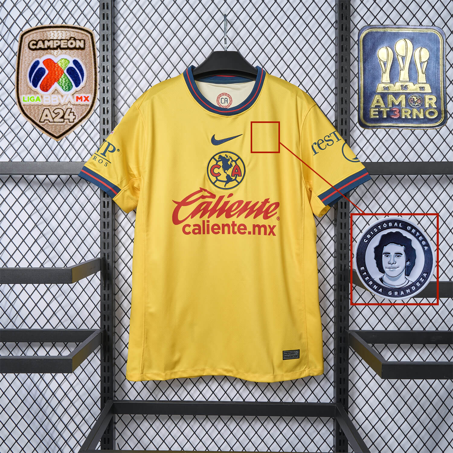 ManixJersey.com | 【CHAMPION PATCH】Club América 24-25 Home Stadium Jersey - Fans Version -Customize Name, Number and Patch | Worldwide Shipping