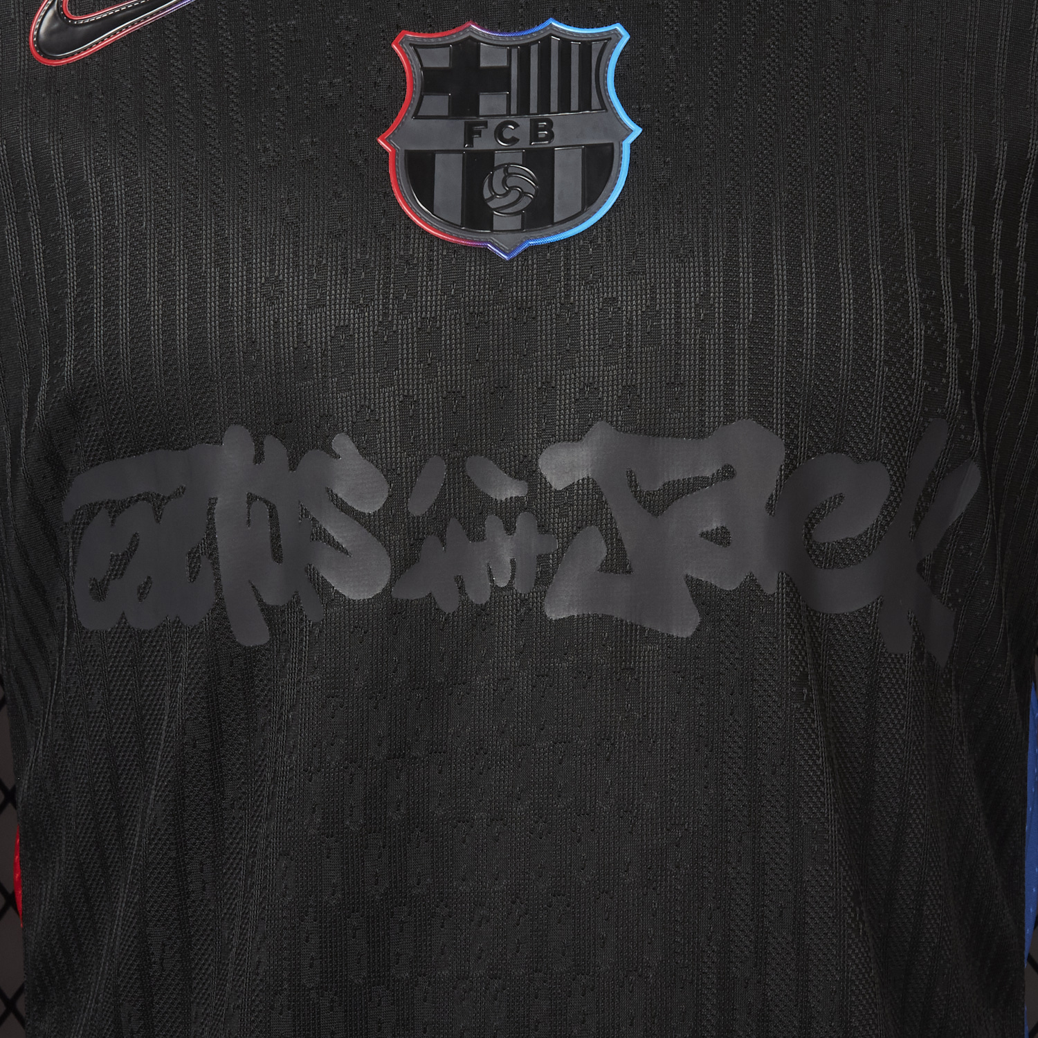UltraTrikot-【New】Barcelona x Travis Scott 24-25 Away Pure Black Jersey - Player Version