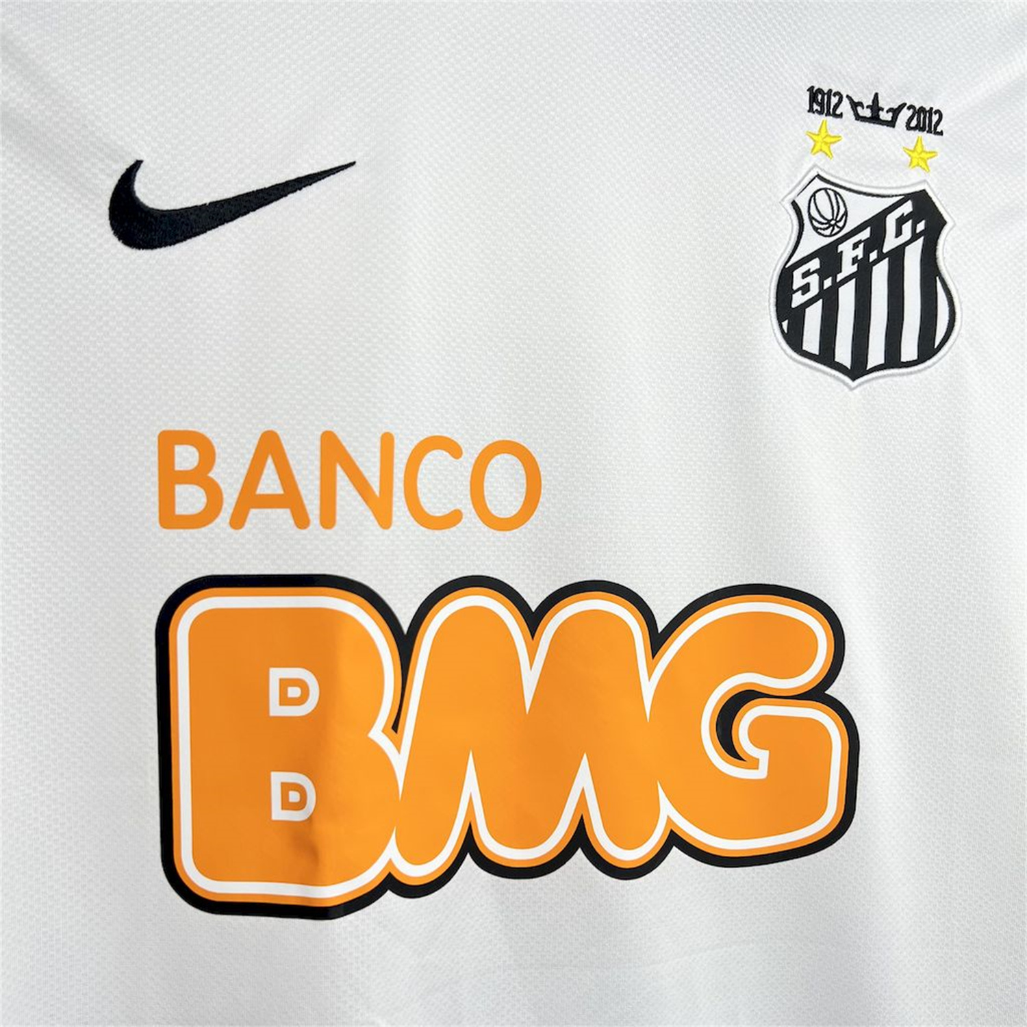 GlobeJersey-Retro Santos 2012 Home Long Sleeve Jersey