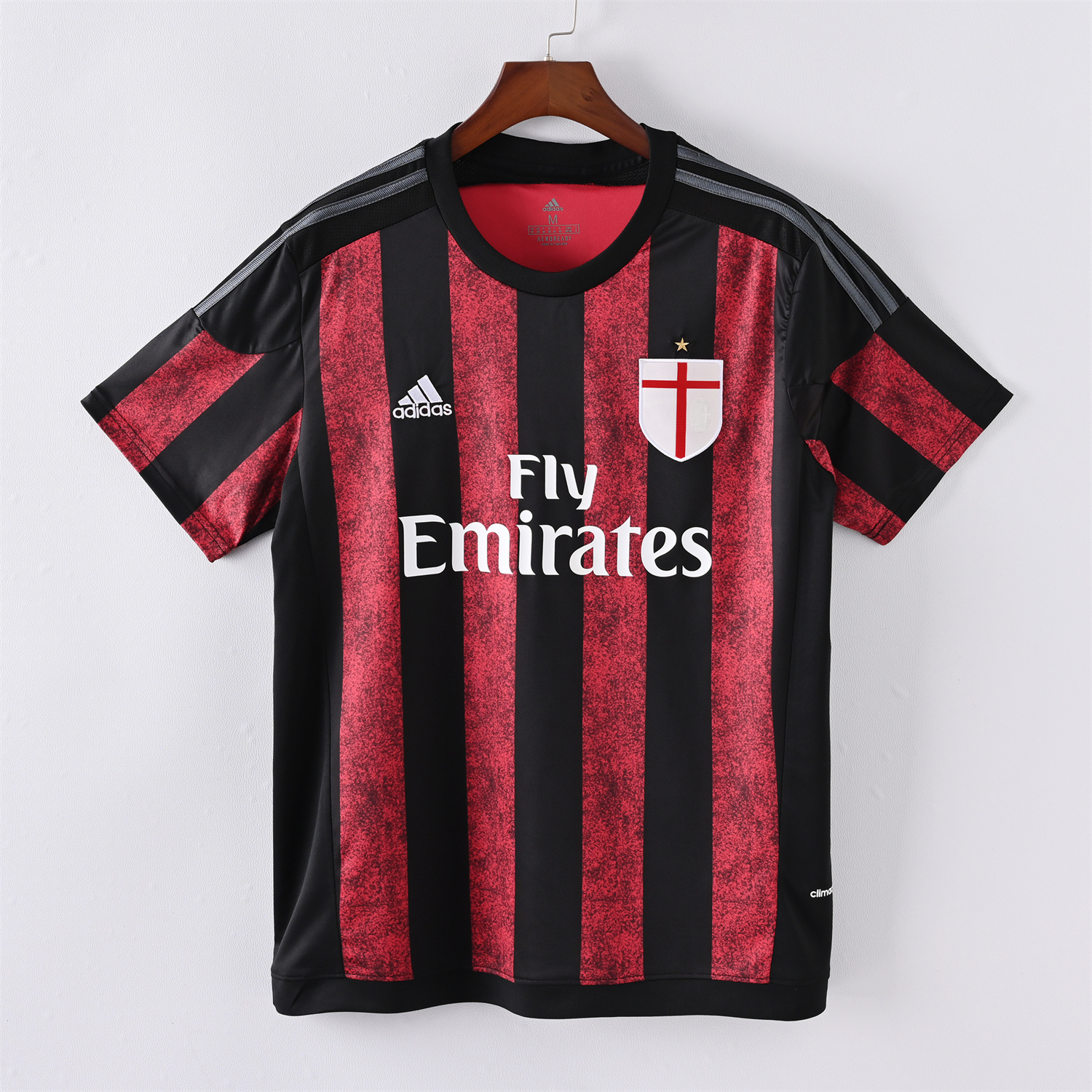 GlobeJersey-Retro AC Milan 2015-16 Home Jersey