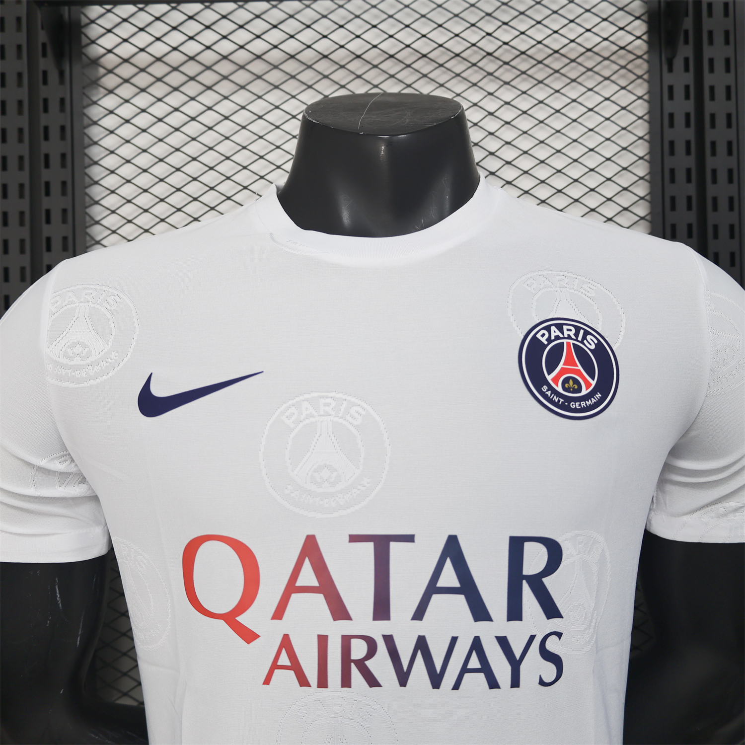 foot-Paris Saint-Germain PSG 25-26 White Jersey with Team Logo Decoration and Gradient Advertising - Player Version