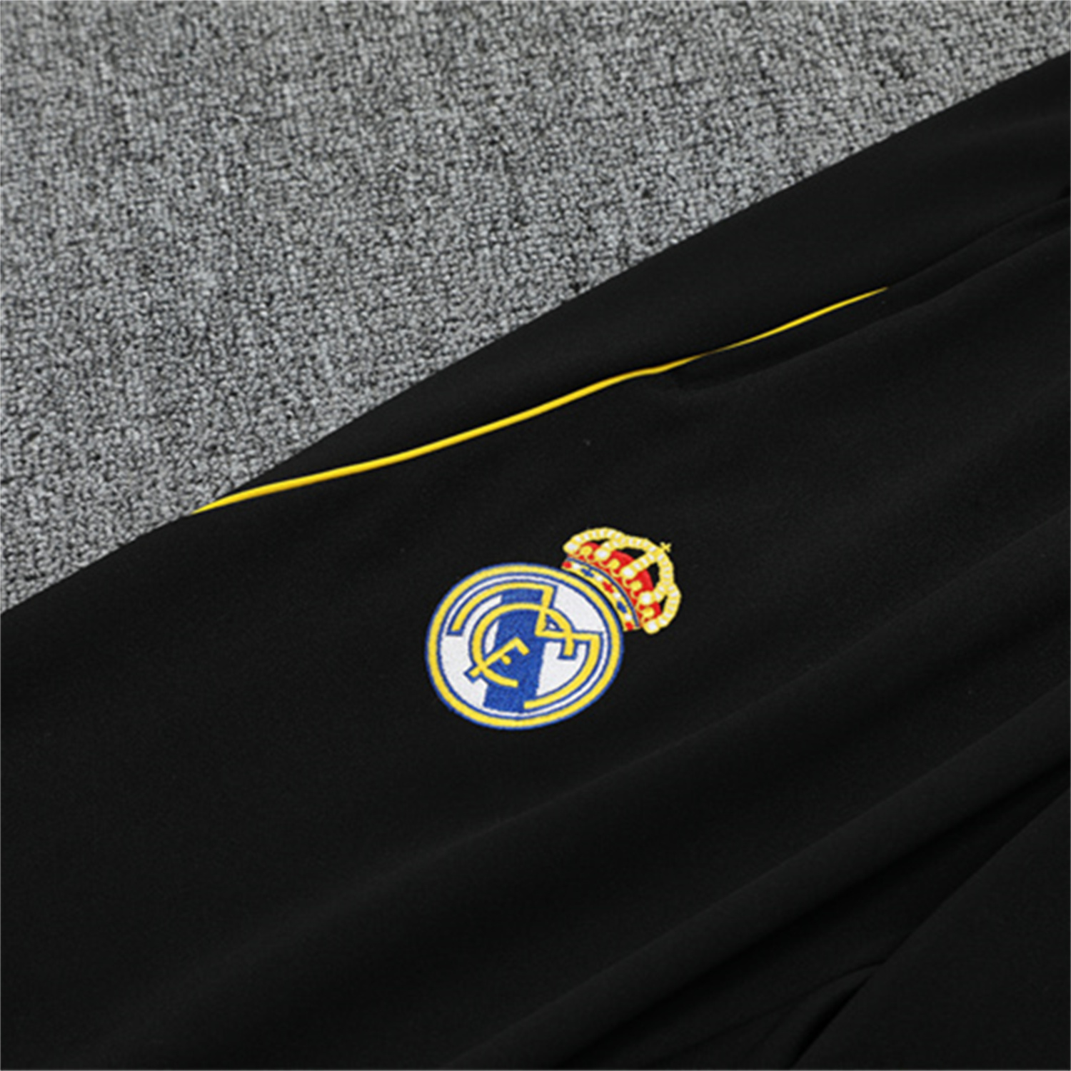 foot-Real Madrid 25-26 Kid Long Sleeves Training Set - Black Top & Black Pants