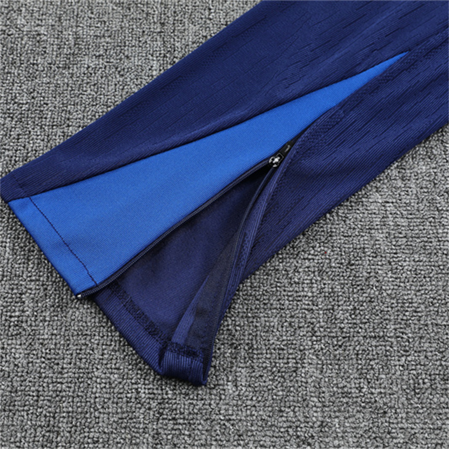 foot-Paris Saint-Germain PSG 25-26 Long Sleeves Training Set - Royal Blue Gray Sleeves Top & Royal Blue Pants