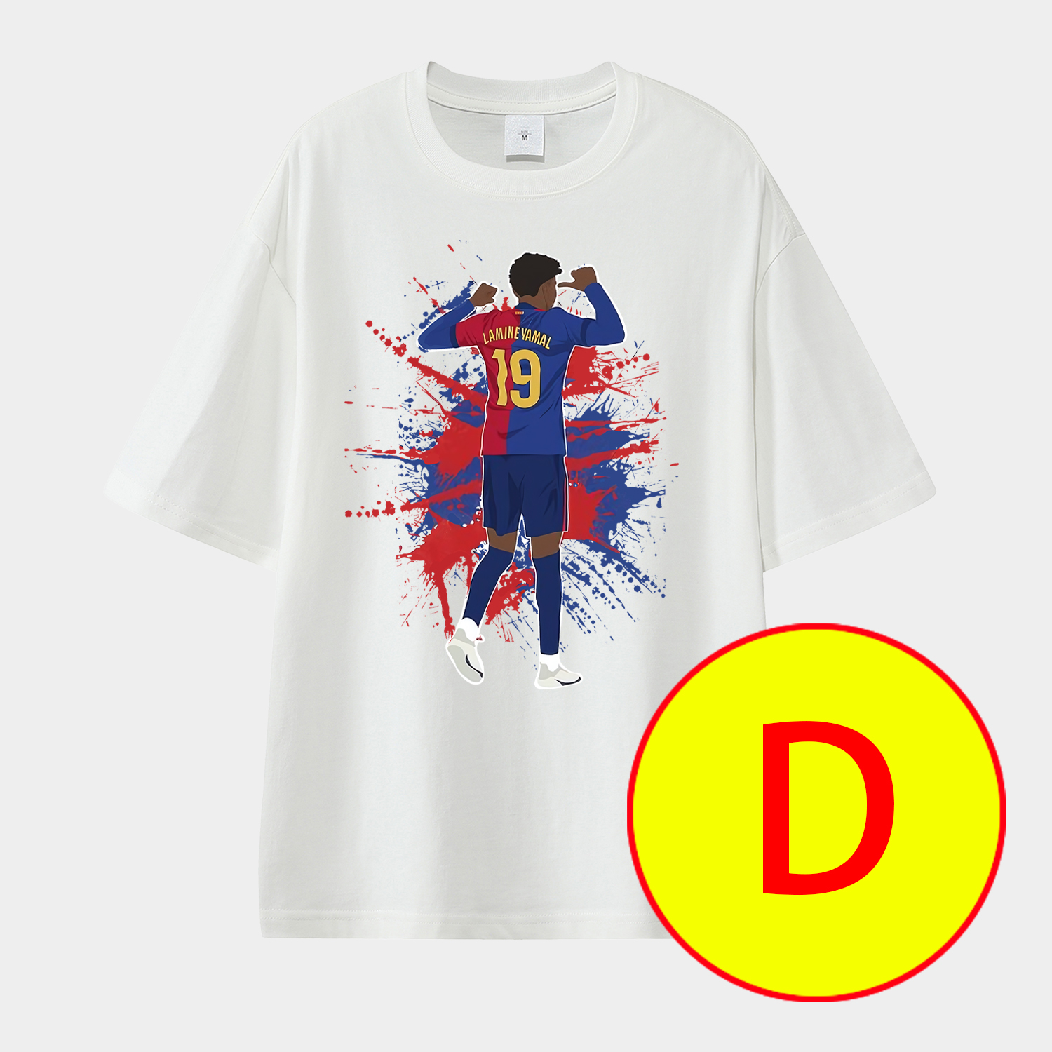 foot-LAMINE YAMAL - Barcelona No. 10 Legend Continues 2025 Unisex Pure Cotton T-shirt