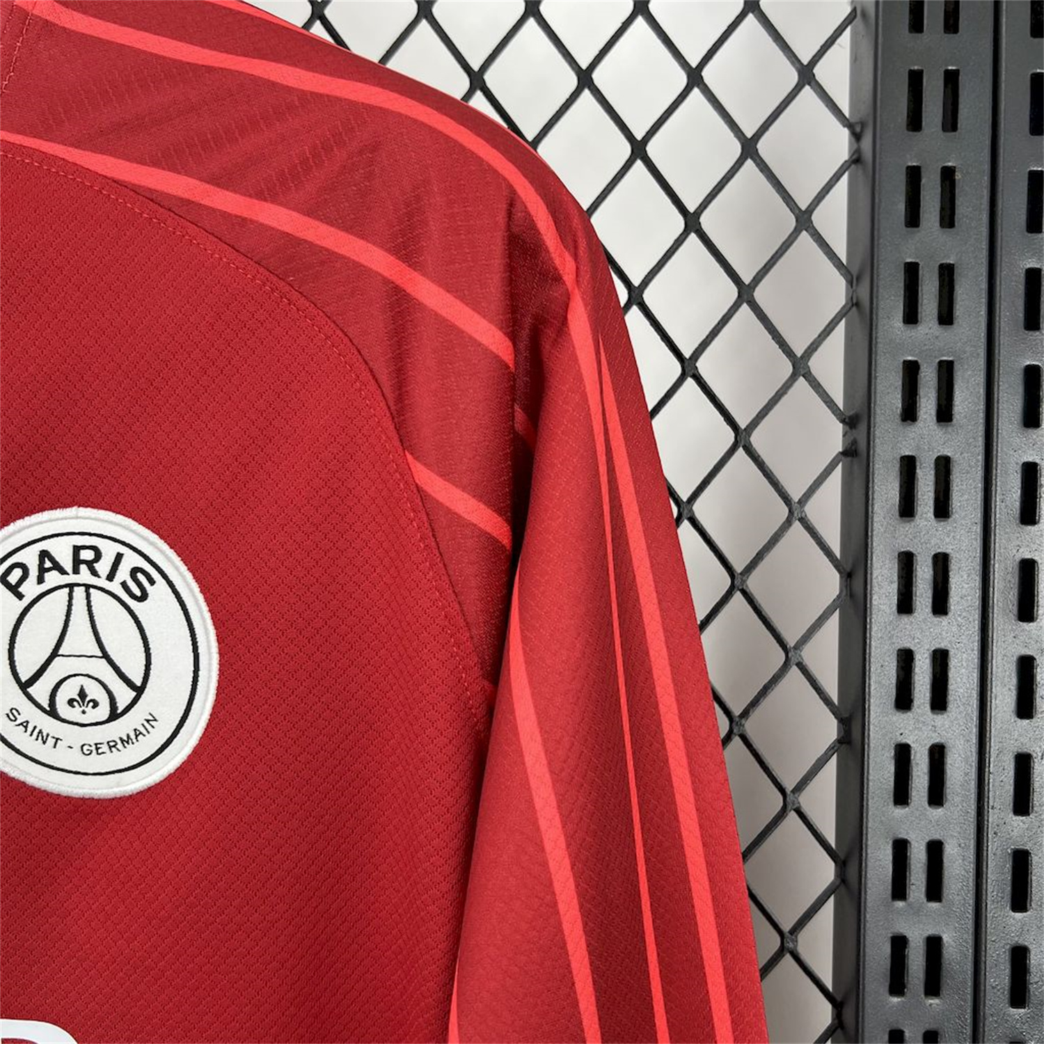 foot-Paris Saint-Germain PSG 24-25 Fourth Goalkeeper Red Long Sleeves Jersey - Fans Version