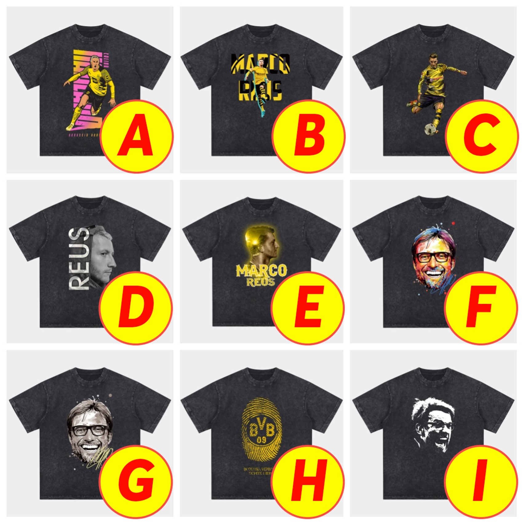 foot-Dortmund Oversized Washed T-Shirt