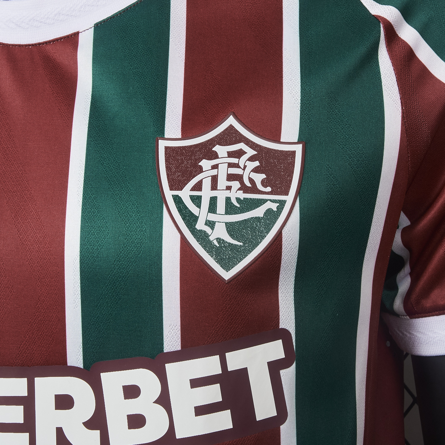 foot-Fluminense 25-26 Home Jersey With Chest Sponsor - Player Version