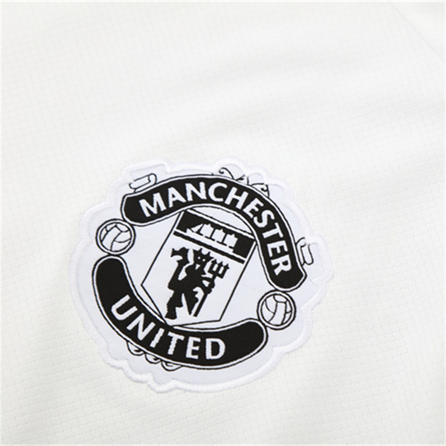 foot-Manchester United 25-26 Kids Short-Sleeve Training Set - White Purple Top & Black Shorts