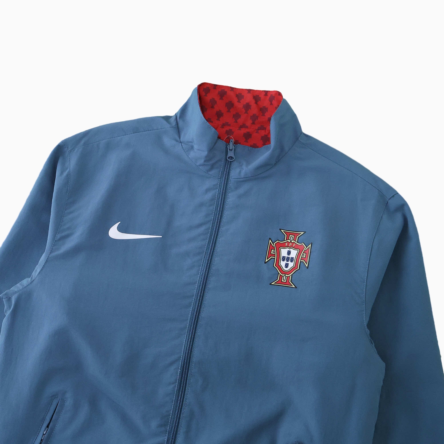 foot-Portugal 24-25 Double Sided Reversible Windbreaker - Red & Blue