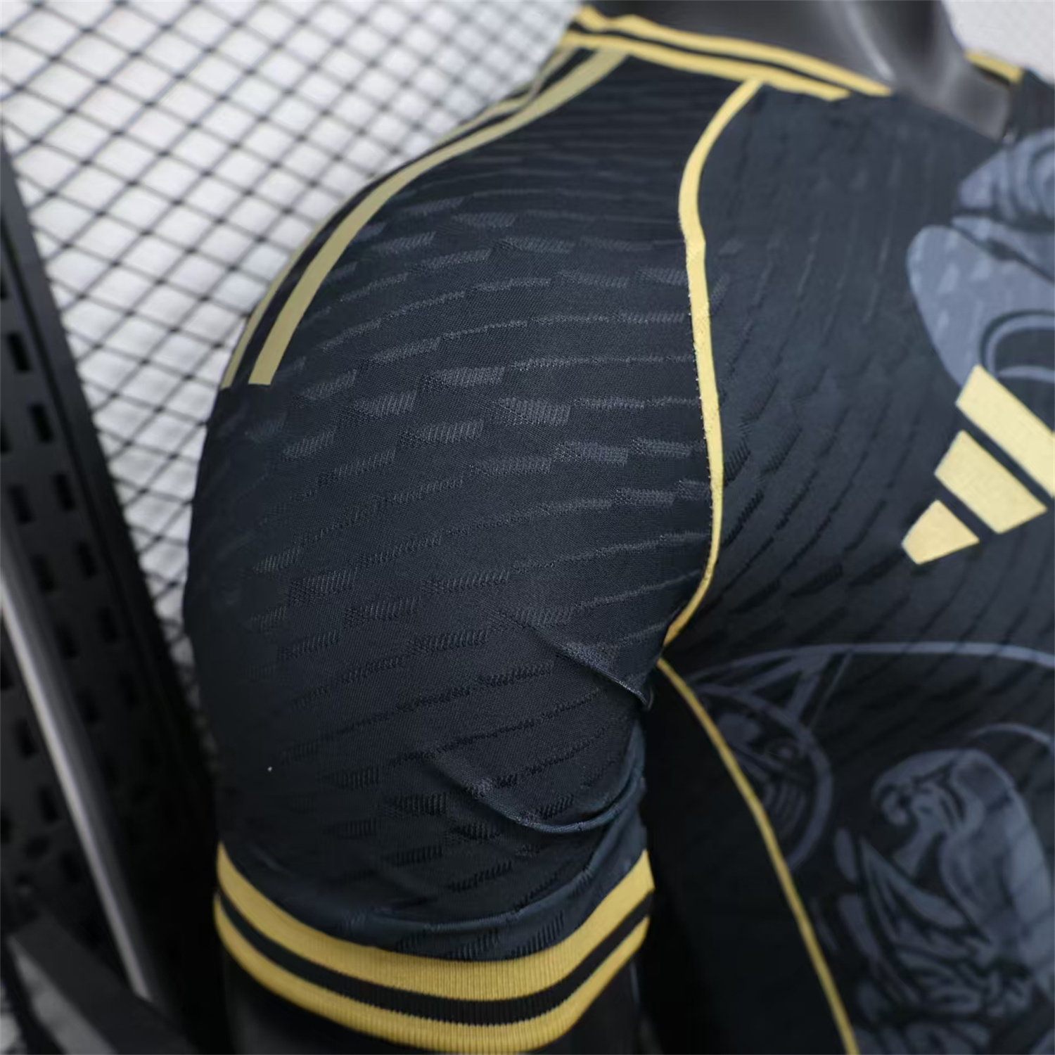 foot-Mexico 25-26 Grey Eagle Sketch Black Gold Special Jersey - Player Version