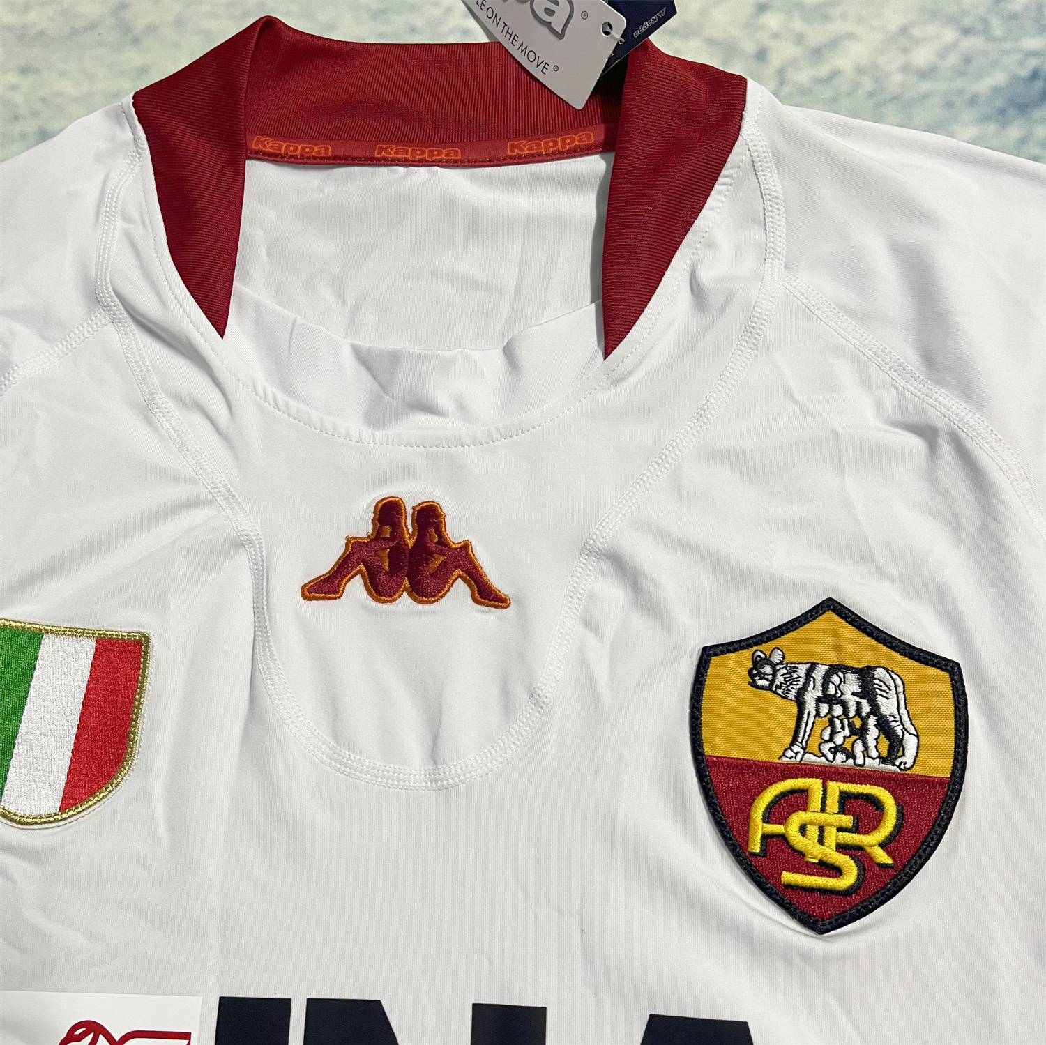 foot-Retro Roma 2001-02 Away Long Sleeves Jersey