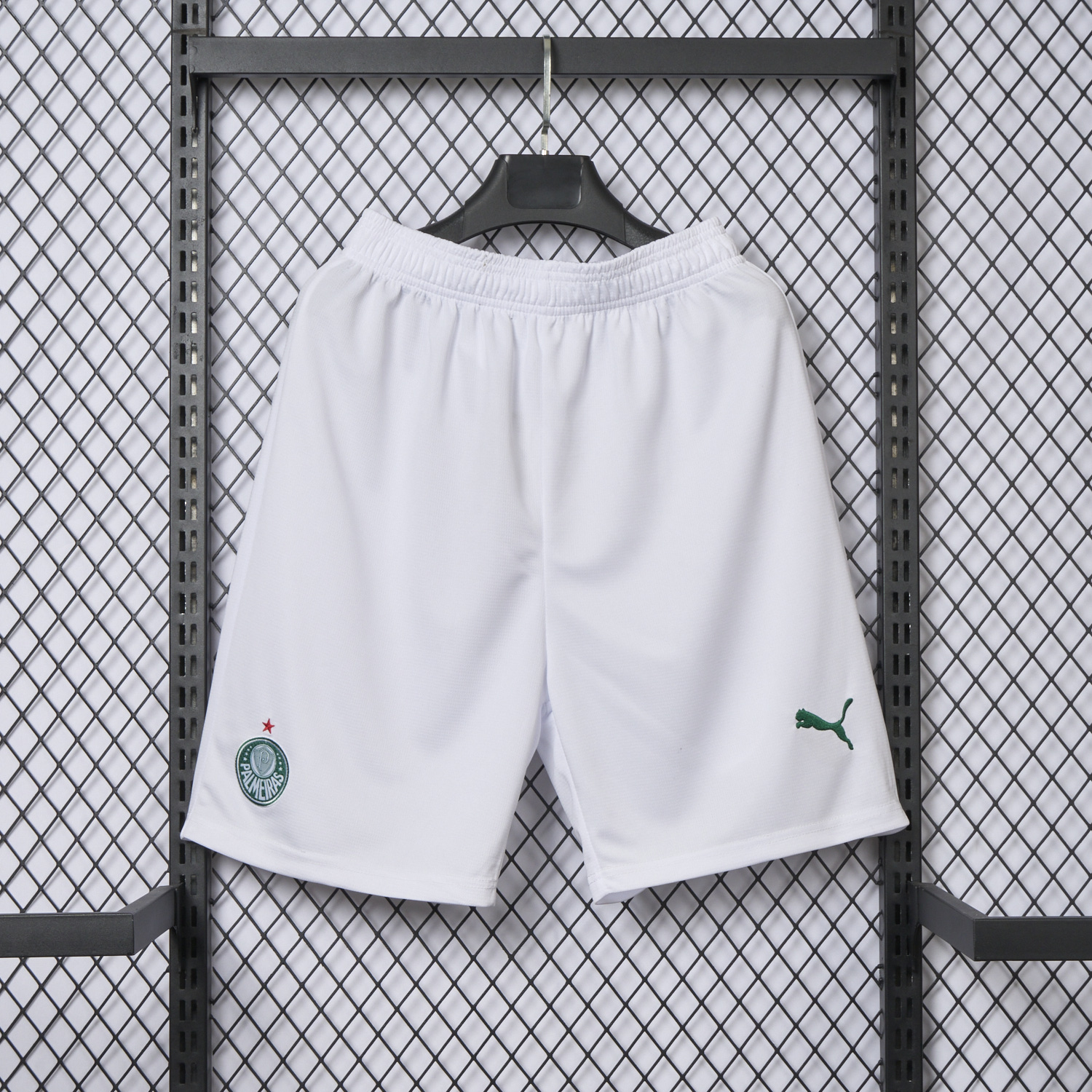 foot-Palmeiras 25-26 White Home Shorts - Fans Version