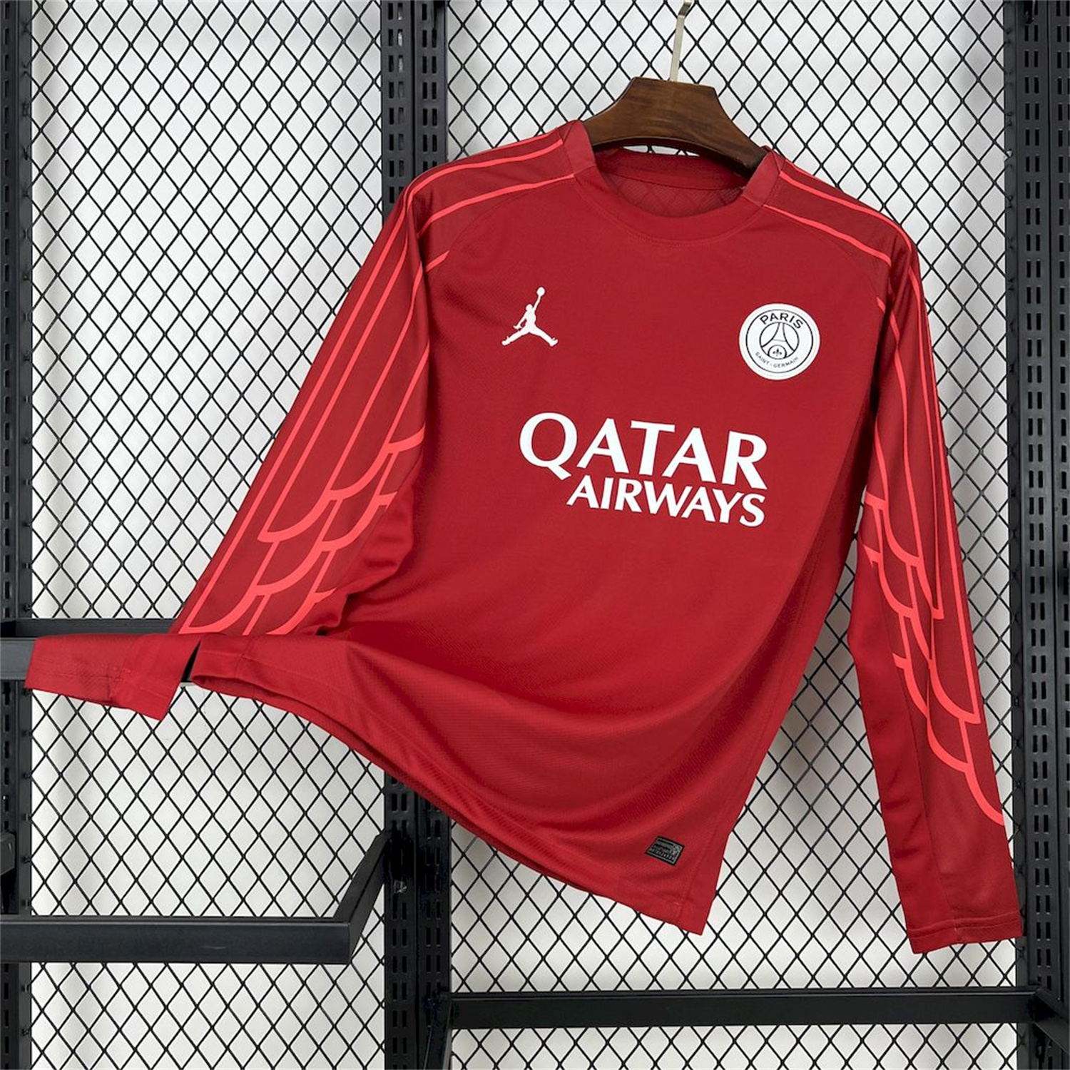 foot-Paris Saint-Germain PSG 24-25 Fourth Goalkeeper Red Long Sleeves Jersey - Fans Version