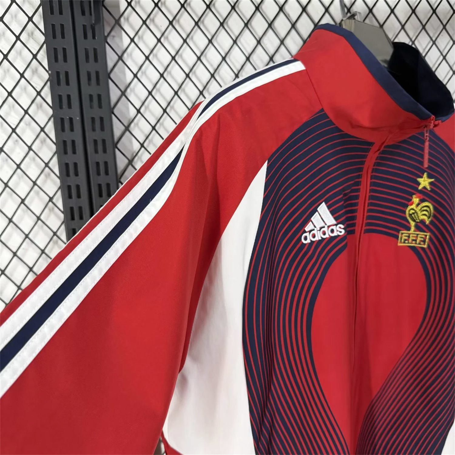 Unitedfootballkit.com | France 2026 Windbreaker Jacket - Red -Customize Name, Number and Patch | Worldwide Shipping