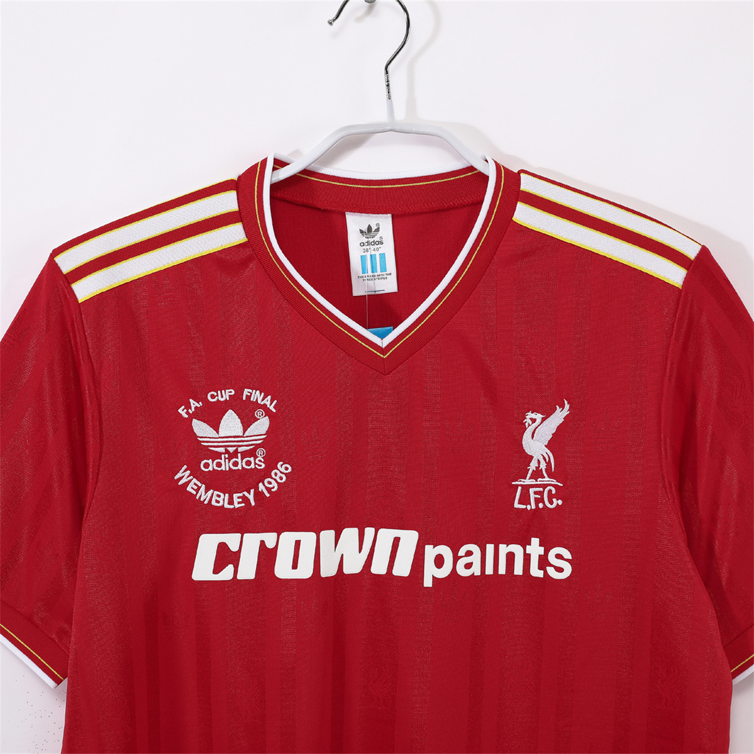 foot-Retro Liver.pool 1985-86 Home Jersey - FA CUP FINAL Version